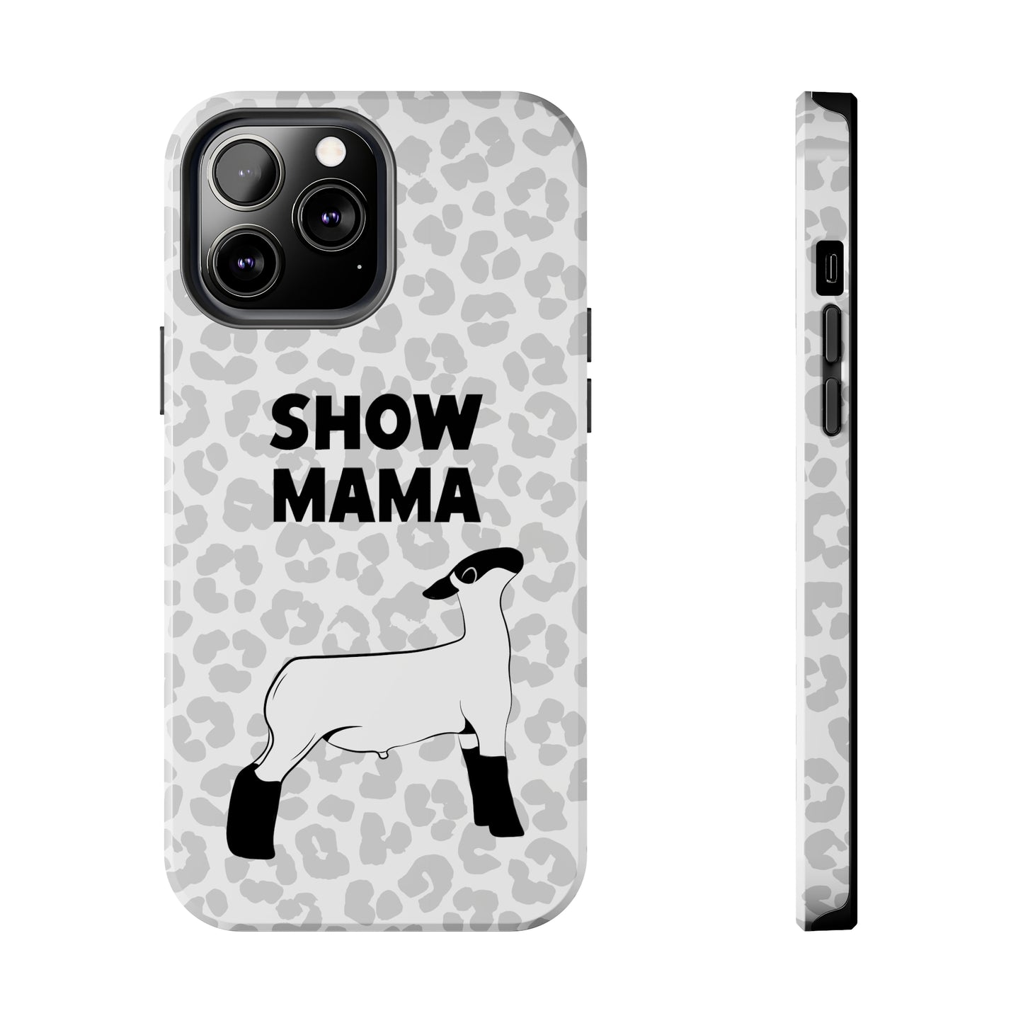 Show Mama Lamb Leopard Print Phone Cases | Livestock Phone Case | Livestock Gifts for Her | Lamb and Sheep Phone Case