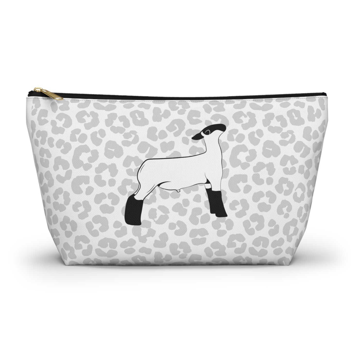 Show Lamb Accessory Pouch | Show Lamb Leopard Makeup Bag | Show Lamb Leopard Pencil Bag | Show Lamb Leopard Travel Bag