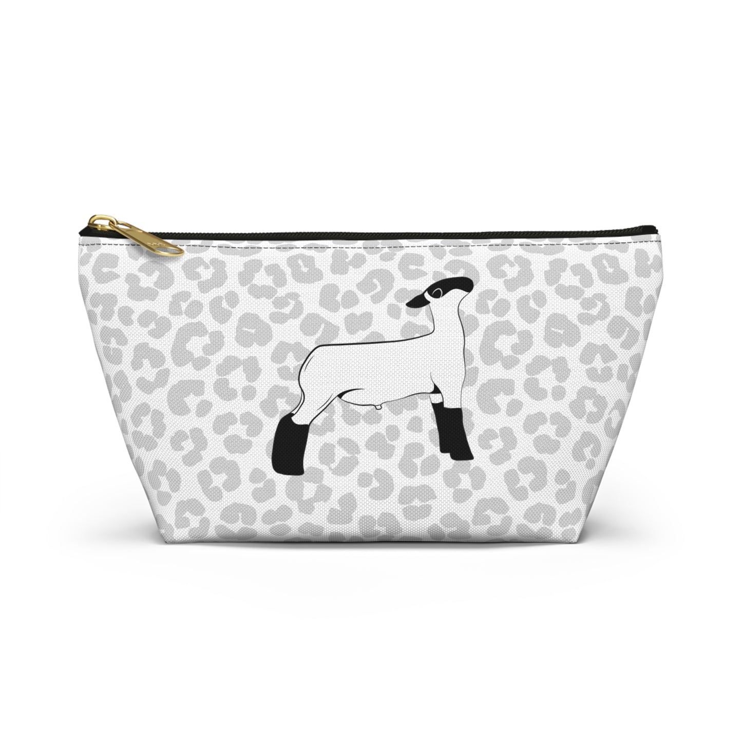 Show Lamb Accessory Pouch | Show Lamb Leopard Makeup Bag | Show Lamb Leopard Pencil Bag | Show Lamb Leopard Travel Bag