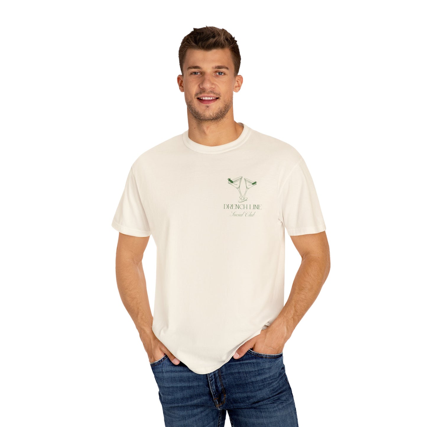 The Drench Line Social Club Unisex (Martini Design) COMFORT COLORS T-shirt | Livestock Country Club | Show Mom Style | 4H & FFA Club