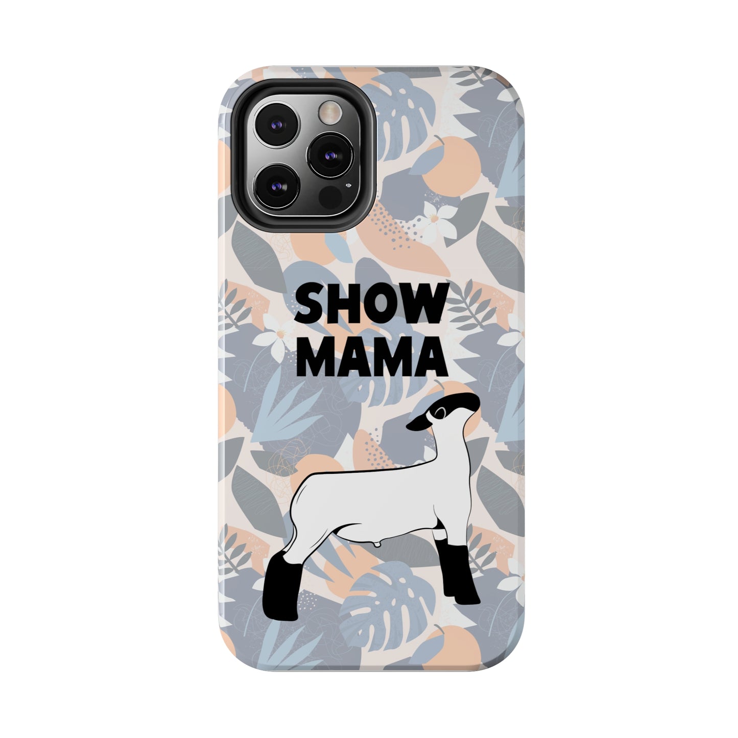 Show Mama Lamb Hawaiian Print Phone Cases | Livestock Phone Case | Livestock Gifts for Her | Lamb and Sheep Phone Case