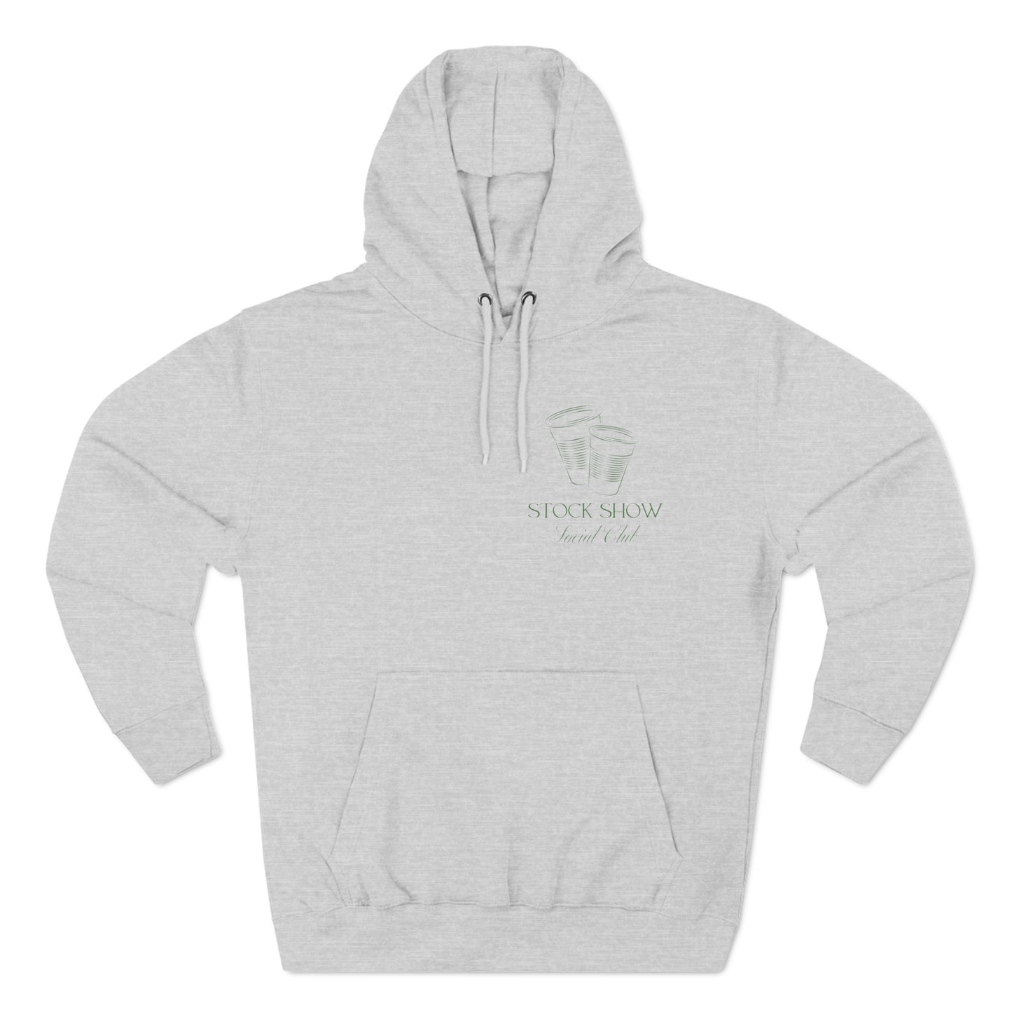 The Stock Show Social Club Fleece Hoodie (Solo Cup Design) | Livestock Country Club | Stock Show Style | Show Lamb | Show Goat | 4H & FFA