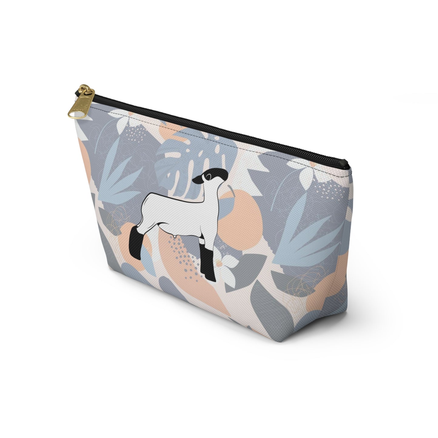 Show Lamb Accessory Pouch | Show Lamb Hawaiian Print Makeup Bag | Show Lamb Hawaiia Pencil Bag | Show Lamb Hawaiian Travel Bag