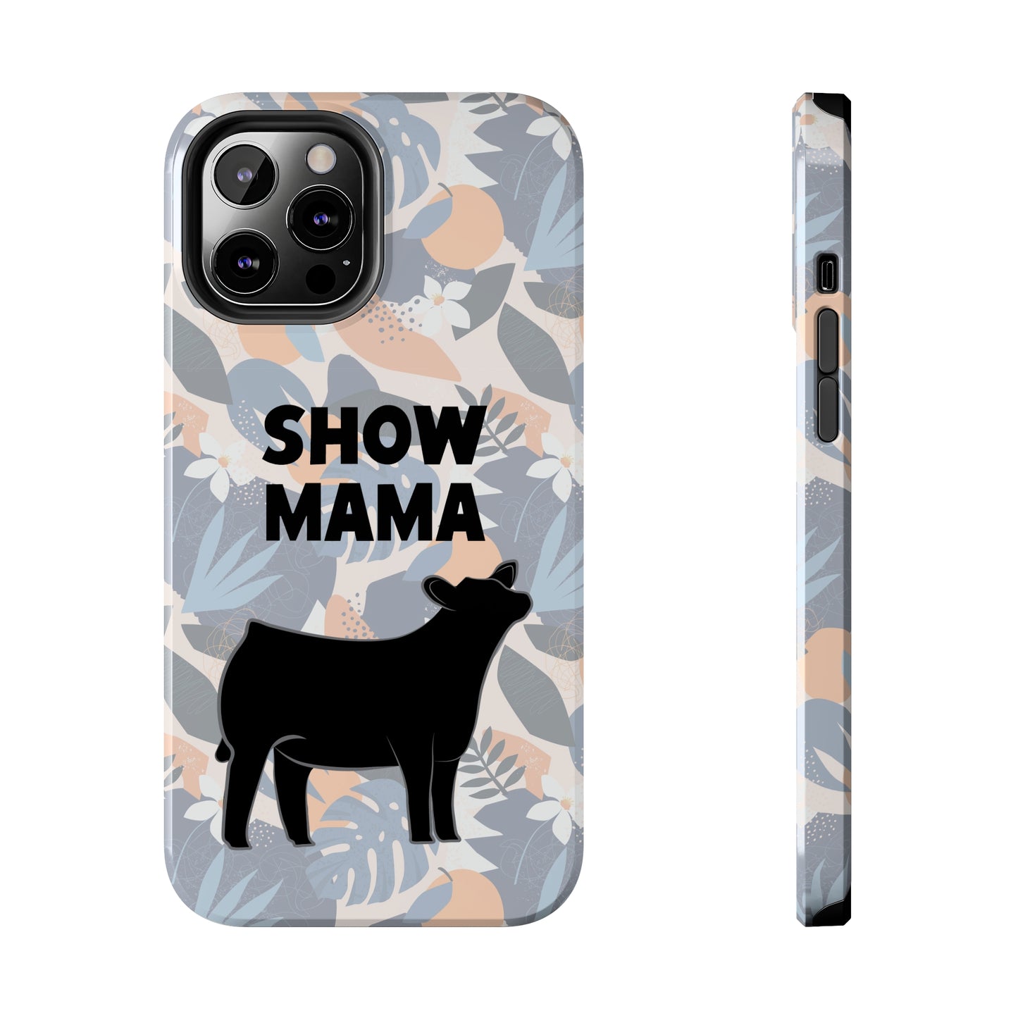 Show Mama Angus Show Heifer Hawaiian Print Phone Cases | Livestock Phone Case | Gifts for Her | 4H Club Gifts | Show Heifer Phone Case