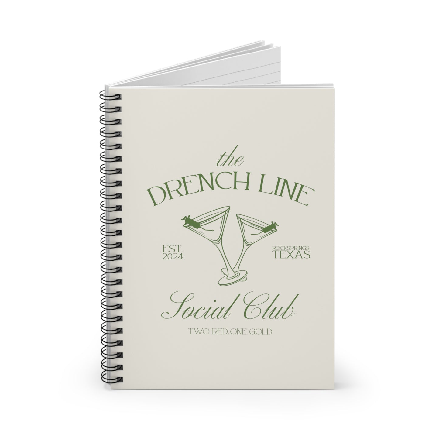 The Drench Line Social Club Spiral Notebook | Livestock Country Club | Stock Show Style | 4H Club Gifts