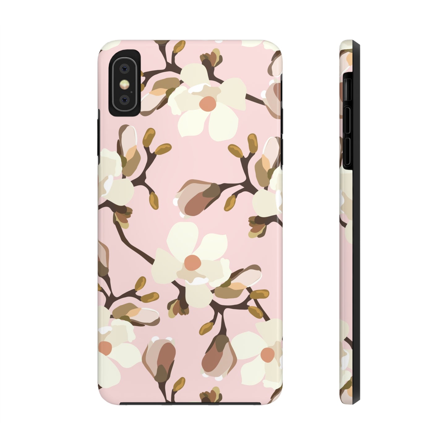 Pink Magnolia Print Phone Case | Pink Phone Case | Gifts for Her