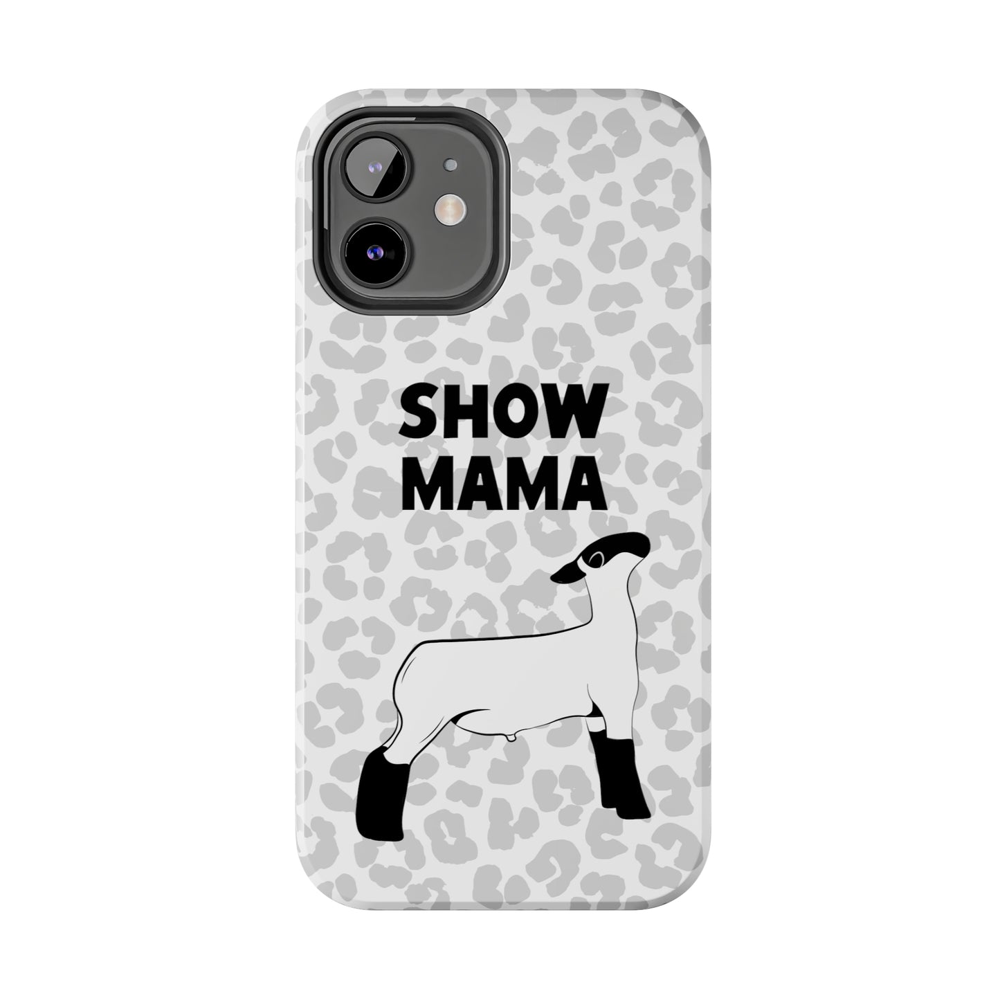 Show Mama Lamb Leopard Print Phone Cases | Livestock Phone Case | Livestock Gifts for Her | Lamb and Sheep Phone Case