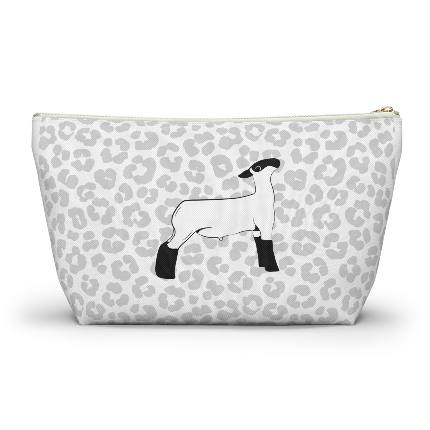 Show Lamb Accessory Pouch | Show Lamb Leopard Makeup Bag | Show Lamb Leopard Pencil Bag | Show Lamb Leopard Travel Bag