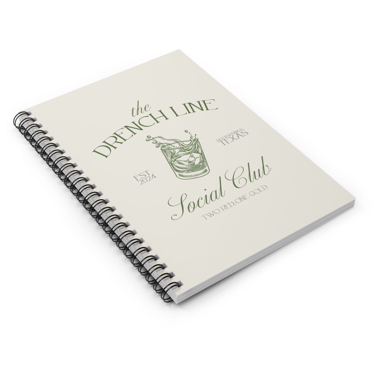 The Drench Line Social Club Spiral Notebook | Livestock Country Club | Stock Show Style | 4H Club Gifts | Tumbler