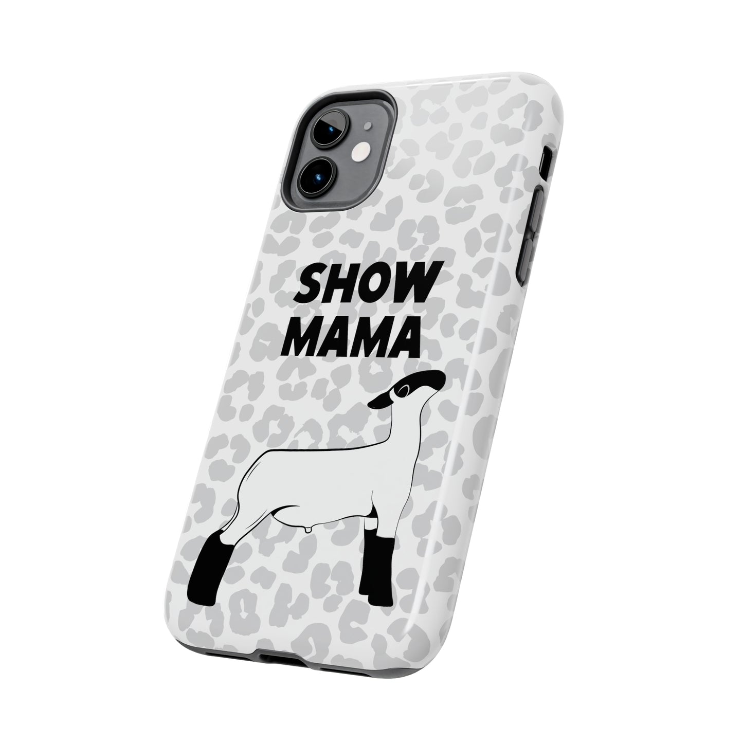 Show Mama Lamb Leopard Print Phone Cases | Livestock Phone Case | Livestock Gifts for Her | Lamb and Sheep Phone Case