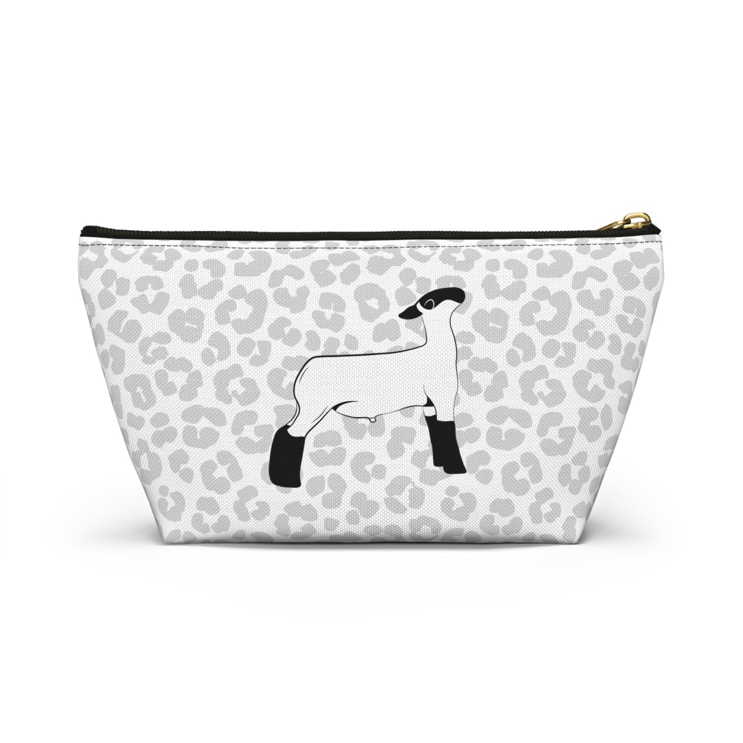 Show Lamb Accessory Pouch | Show Lamb Leopard Makeup Bag | Show Lamb Leopard Pencil Bag | Show Lamb Leopard Travel Bag