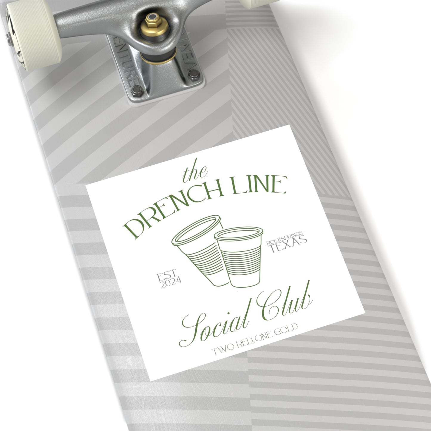 The Drench Line Social Club Indoor\Outdoor Stickers (Solo Cups) | Livestock Country Club | Stock Show Mom Style | Show Lamb | Show Goat