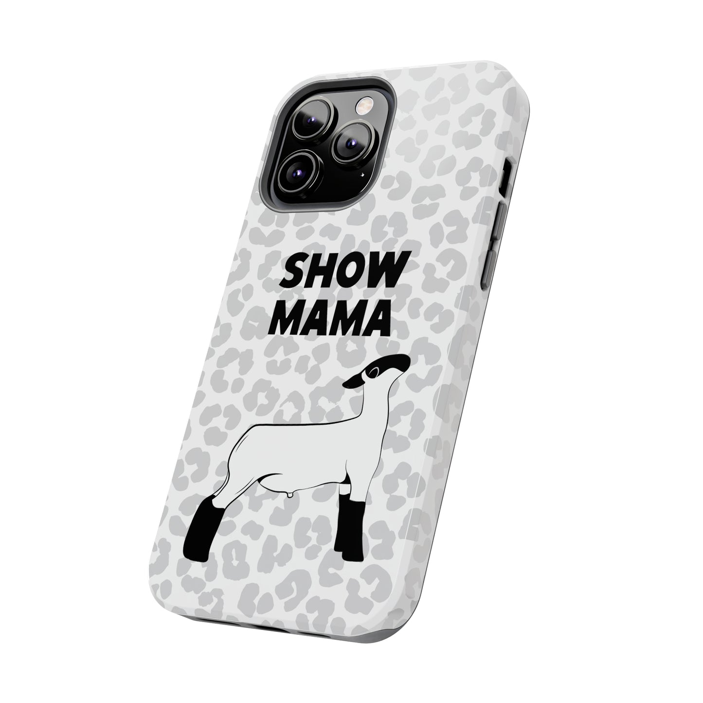 Show Mama Lamb Leopard Print Phone Cases | Livestock Phone Case | Livestock Gifts for Her | Lamb and Sheep Phone Case