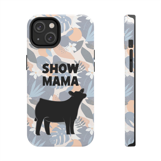 Show Mama Angus Show Heifer Hawaiian Print Phone Cases | Livestock Phone Case | Gifts for Her | 4H Club Gifts | Show Heifer Phone Case