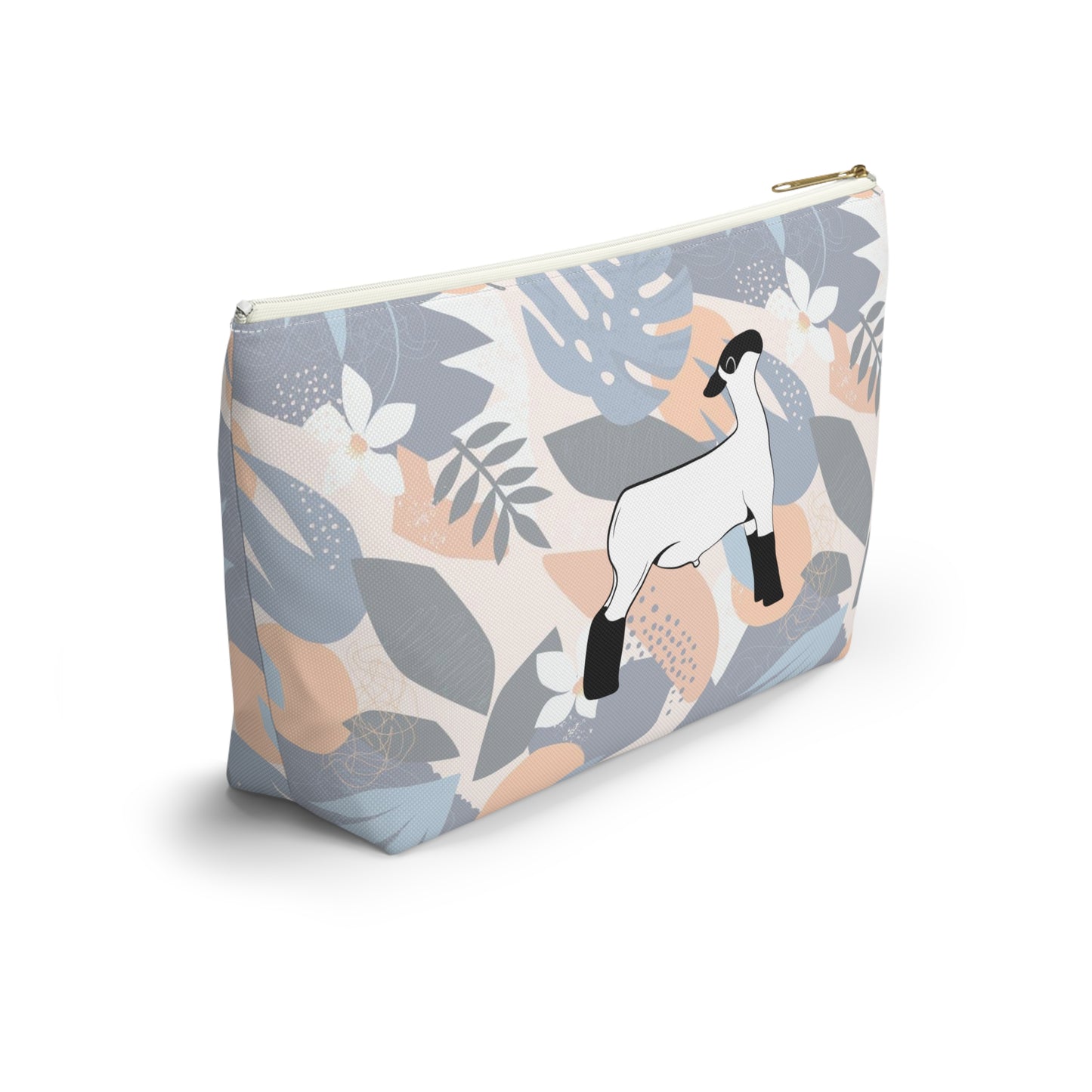 Show Lamb Accessory Pouch | Show Lamb Hawaiian Print Makeup Bag | Show Lamb Hawaiia Pencil Bag | Show Lamb Hawaiian Travel Bag