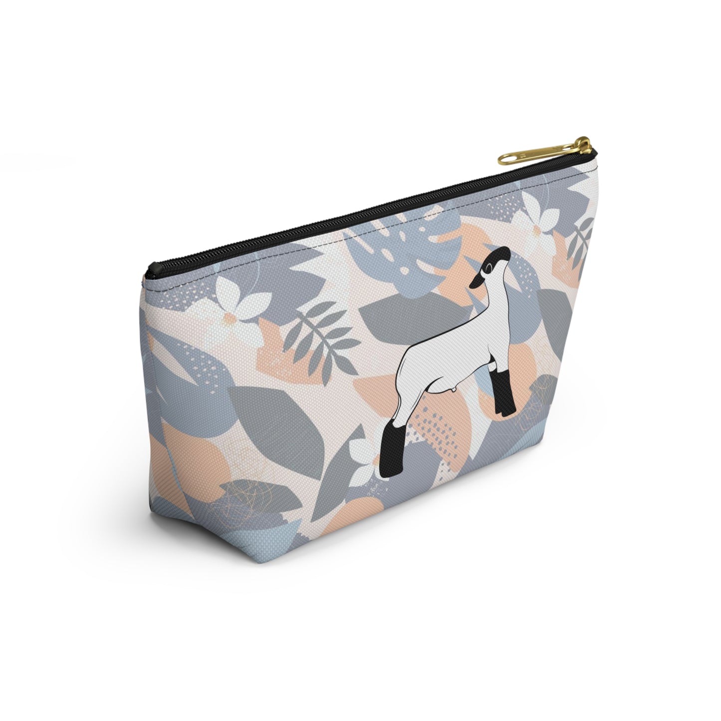 Show Lamb Accessory Pouch | Show Lamb Hawaiian Print Makeup Bag | Show Lamb Hawaiia Pencil Bag | Show Lamb Hawaiian Travel Bag