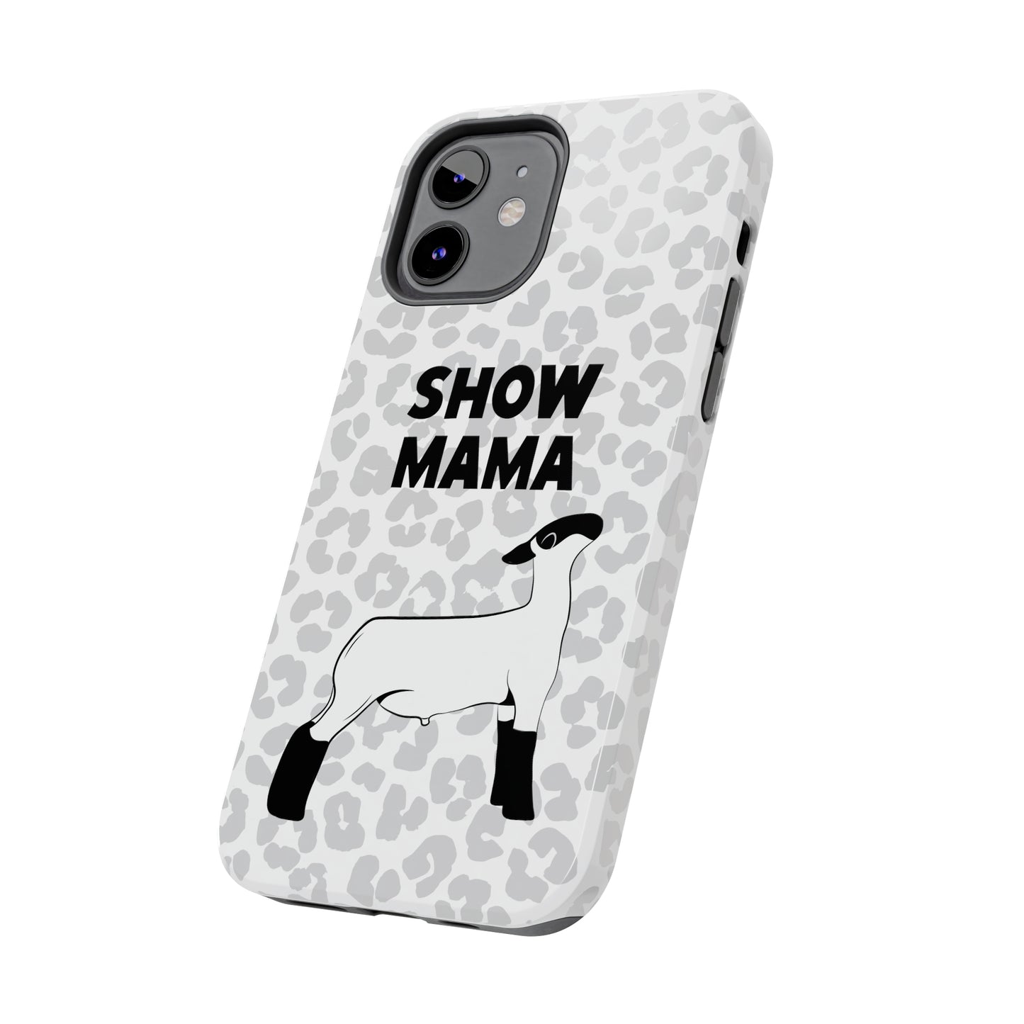 Show Mama Lamb Leopard Print Phone Cases | Livestock Phone Case | Livestock Gifts for Her | Lamb and Sheep Phone Case