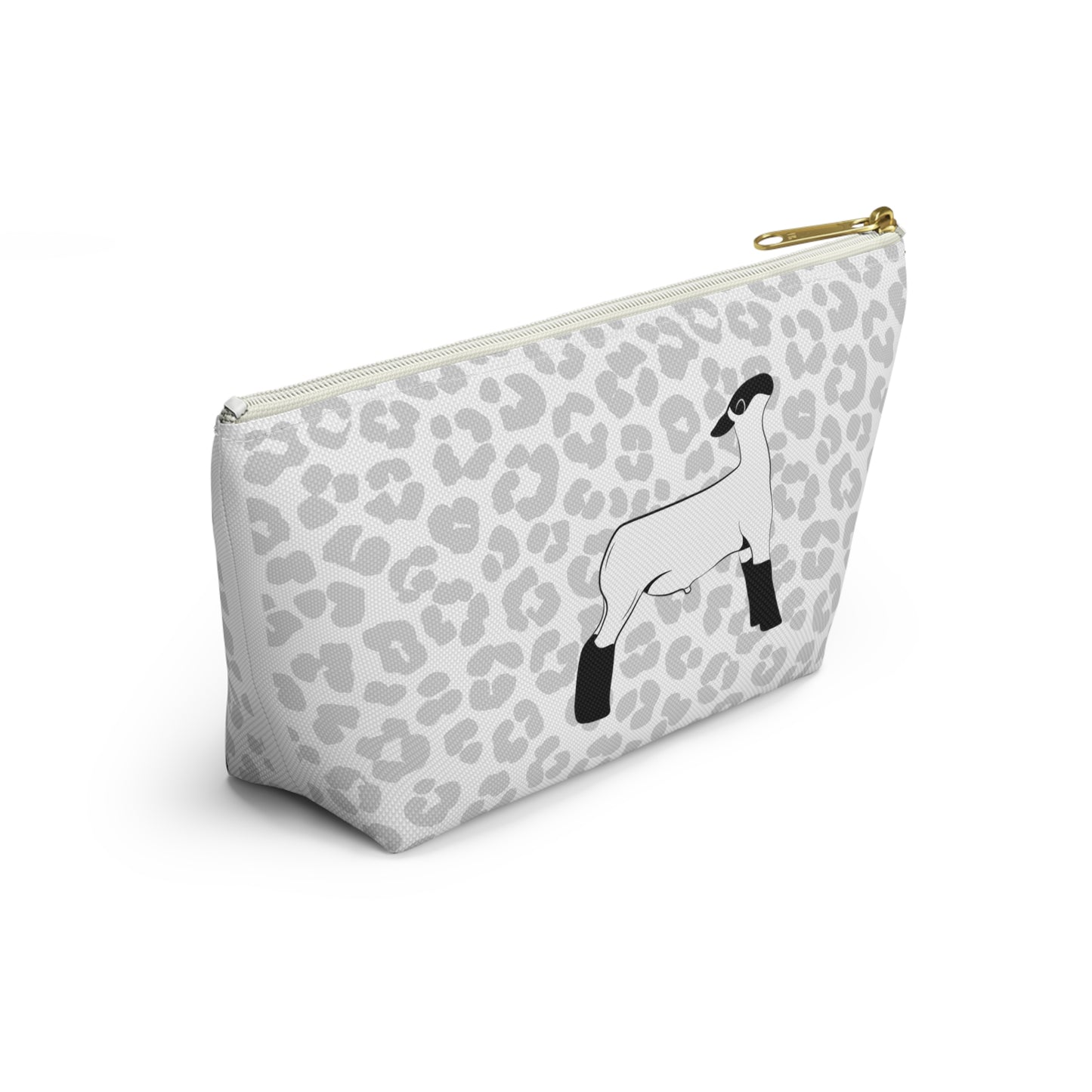 Show Lamb Accessory Pouch | Show Lamb Leopard Makeup Bag | Show Lamb Leopard Pencil Bag | Show Lamb Leopard Travel Bag