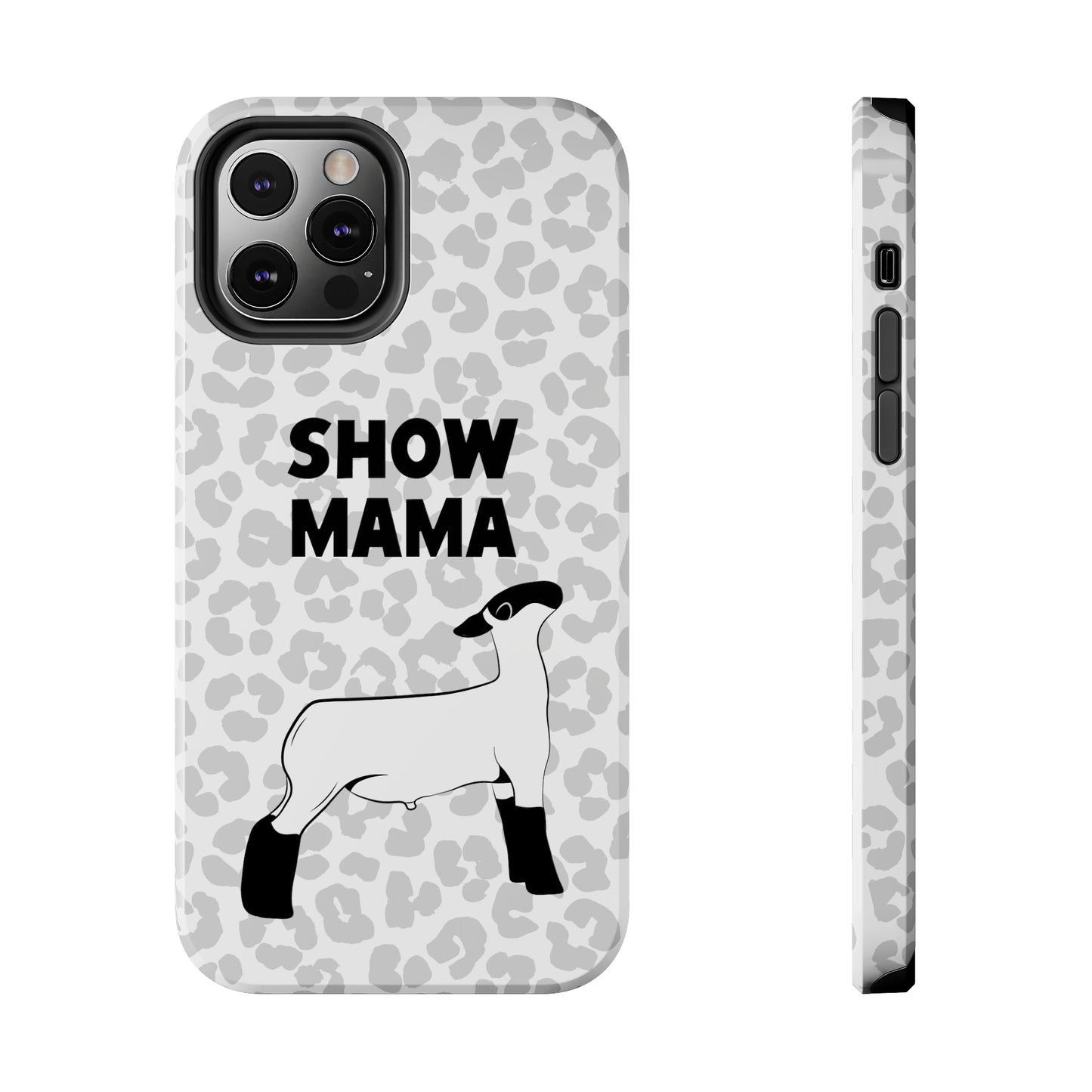 Show Mama Lamb Leopard Print Phone Cases | Livestock Phone Case | Livestock Gifts for Her | Lamb and Sheep Phone Case