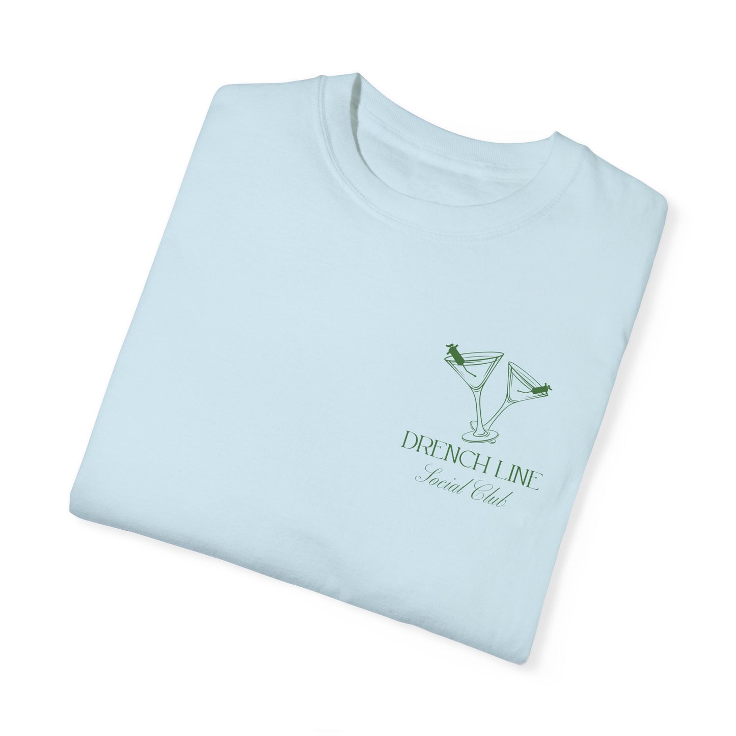 The Drench Line Social Club Unisex (Martini Design) COMFORT COLORS T-shirt | Livestock Country Club | Show Mom Style | 4H & FFA Club