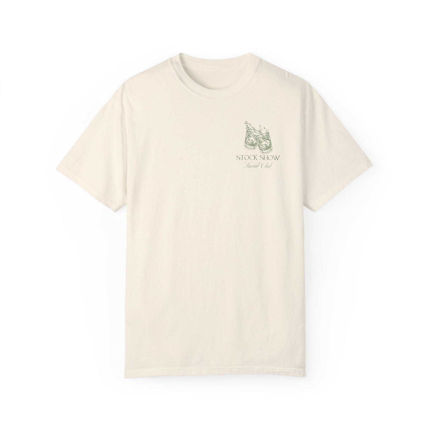 The Stock Show Social Club Unisex COMFORT COLORS T-shirt (Tumbler Design) | Livestock Country Club | Stock Show Mom Style | 4H & FFA Club