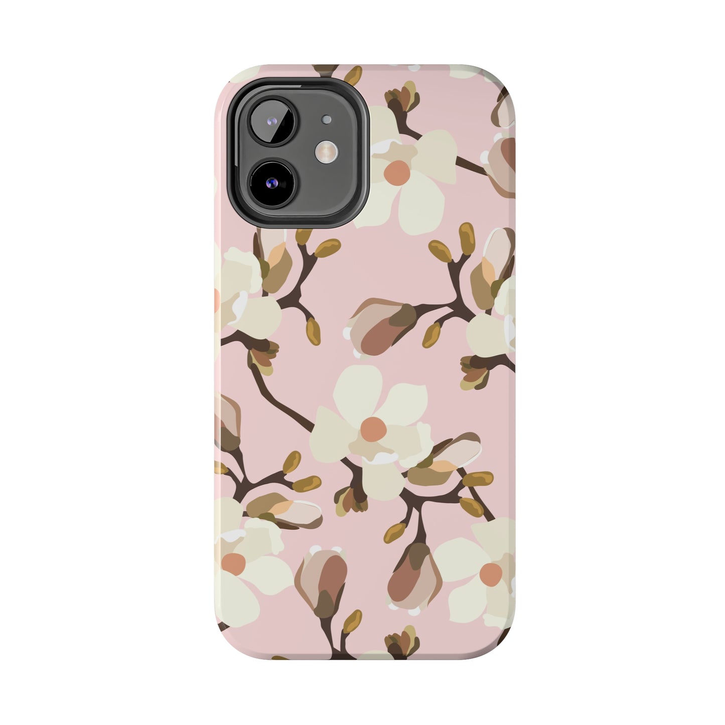 Pink Magnolia Print Phone Case | Pink Phone Case | Gifts for Her