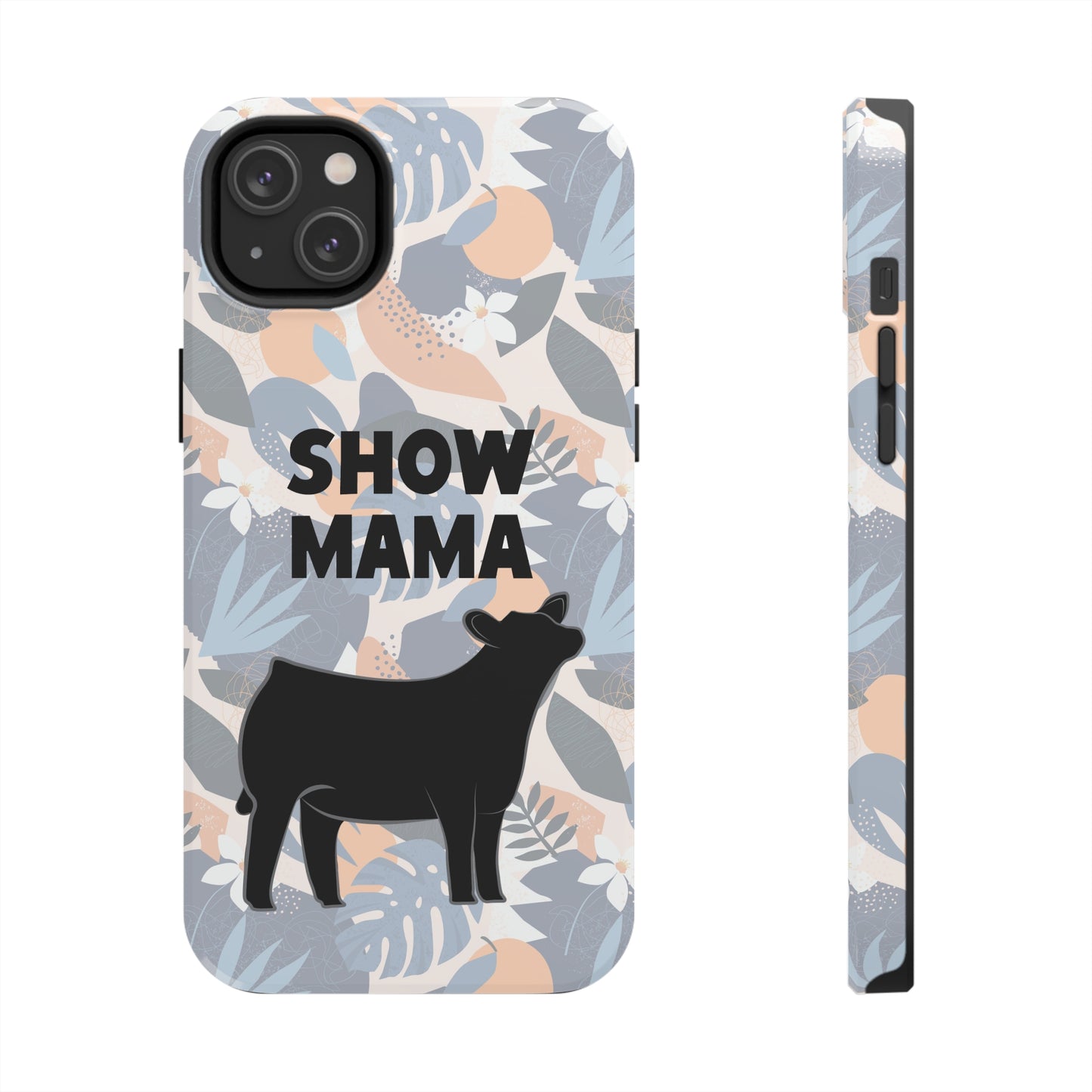 Show Mama Angus Show Heifer Hawaiian Print Phone Cases | Livestock Phone Case | Gifts for Her | 4H Club Gifts | Show Heifer Phone Case