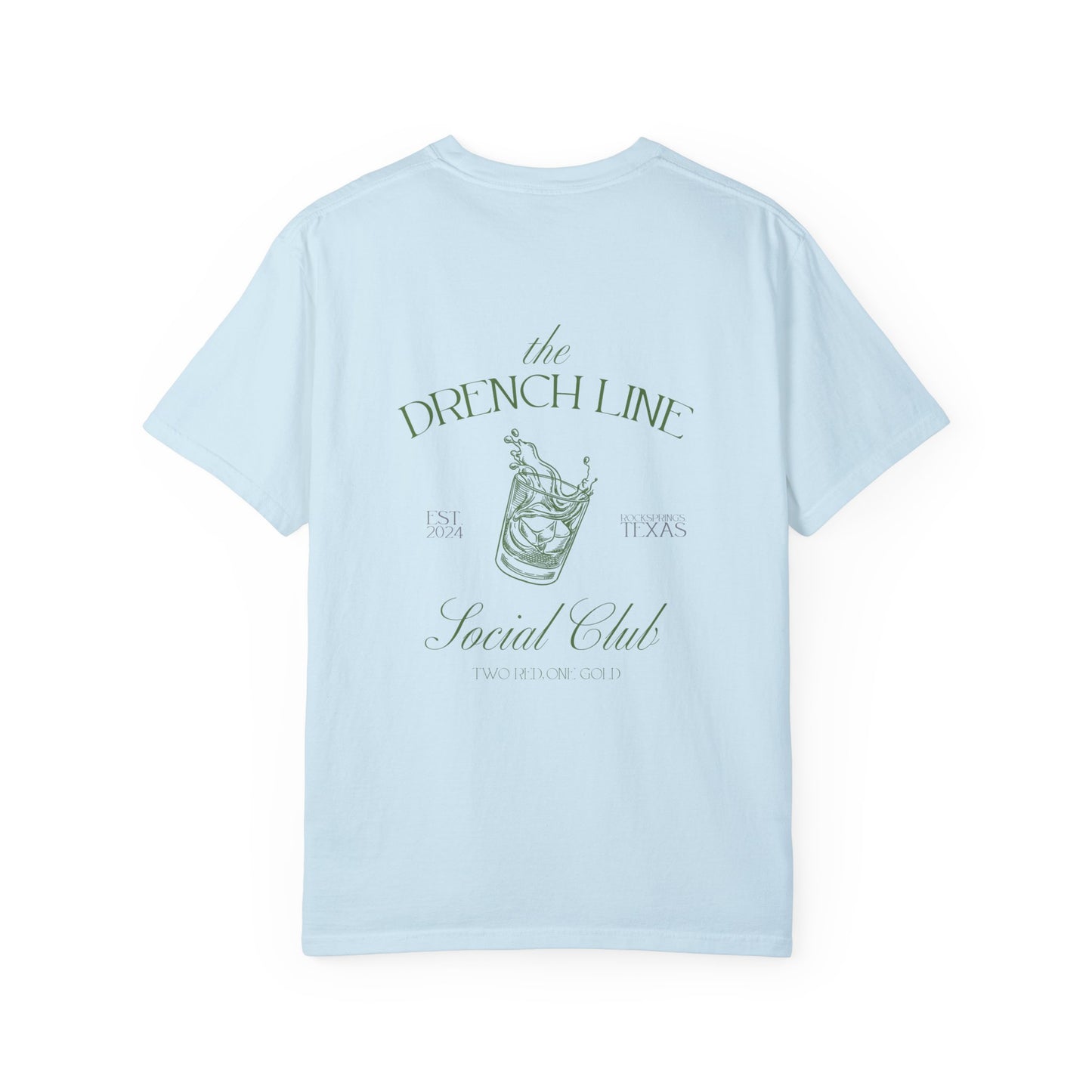 The Drench Line Social Club Unisex COMFORT COLORS T-shirt (Tumbler Design) | Livestock Country Club | Show Mom Style | 4H & FFA Club