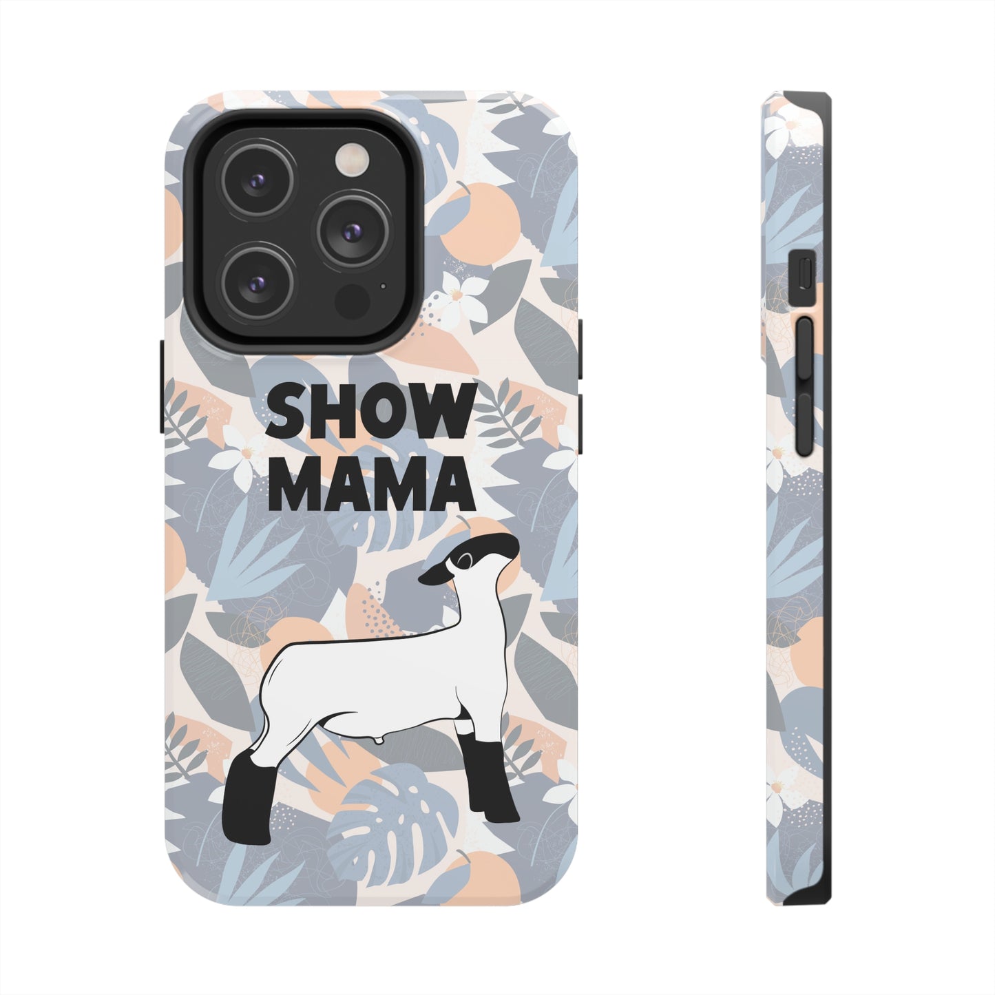 Show Mama Lamb Hawaiian Print Phone Cases | Livestock Phone Case | Livestock Gifts for Her | Lamb and Sheep Phone Case