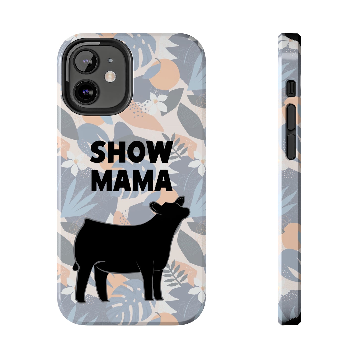 Show Mama Angus Show Heifer Hawaiian Print Phone Cases | Livestock Phone Case | Gifts for Her | 4H Club Gifts | Show Heifer Phone Case