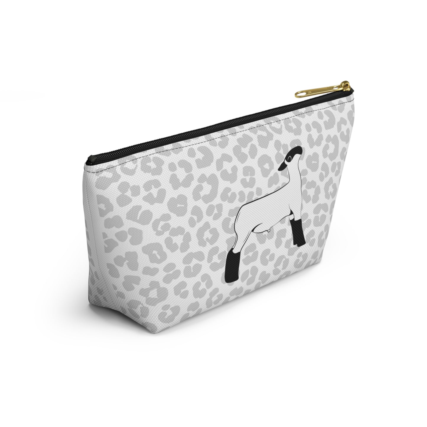 Show Lamb Accessory Pouch | Show Lamb Leopard Makeup Bag | Show Lamb Leopard Pencil Bag | Show Lamb Leopard Travel Bag