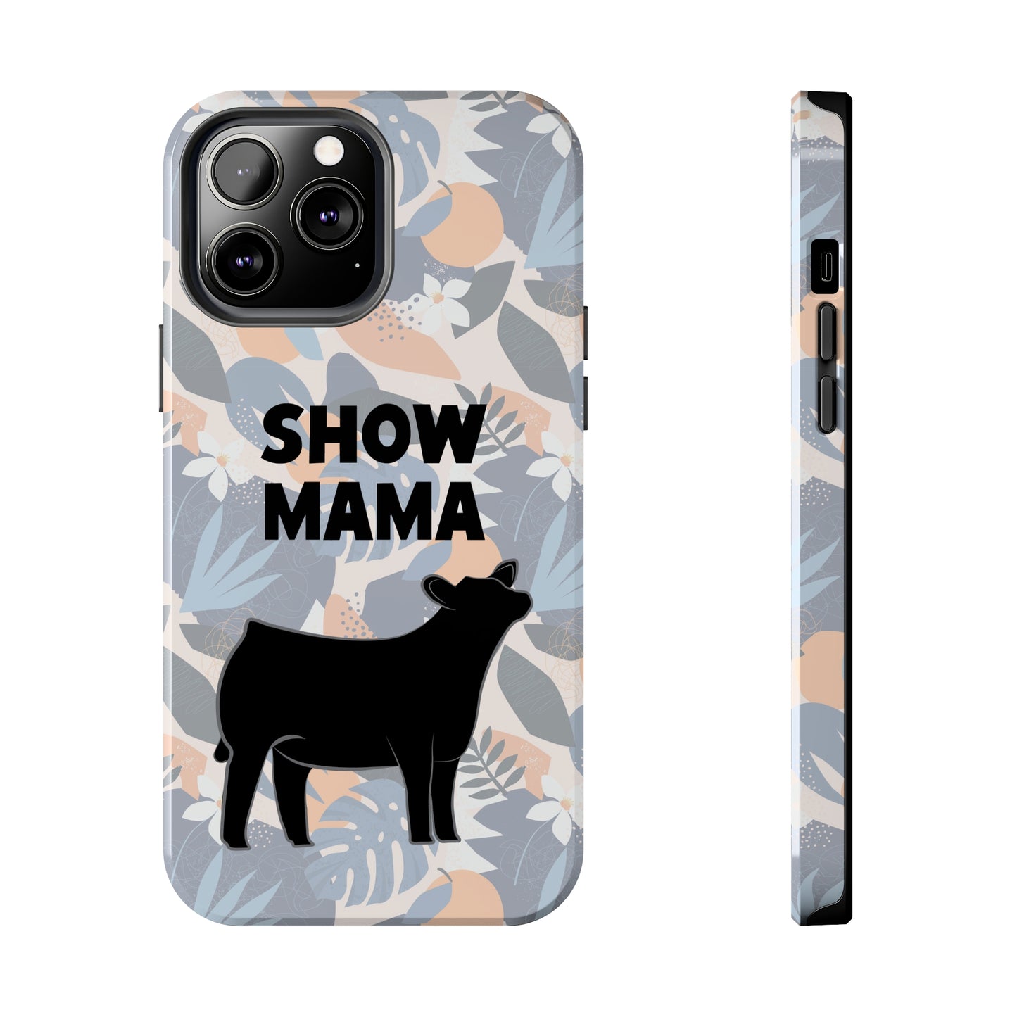 Show Mama Angus Show Heifer Hawaiian Print Phone Cases | Livestock Phone Case | Gifts for Her | 4H Club Gifts | Show Heifer Phone Case