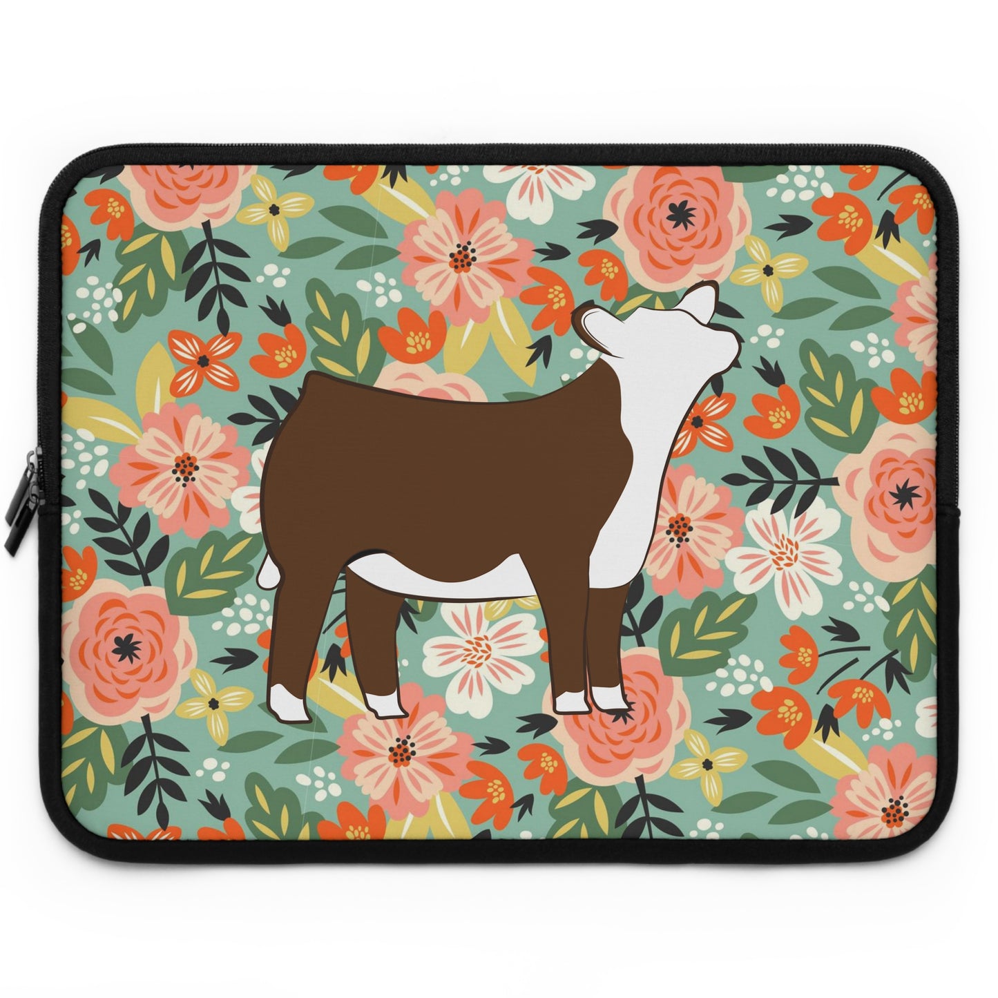 Hereford Heifer Laptop or iPad Sleeve | Livestock Gifts | 4H Gift | Laptop Cover | Livestock Laptop Sleeve | Gifts for Teens