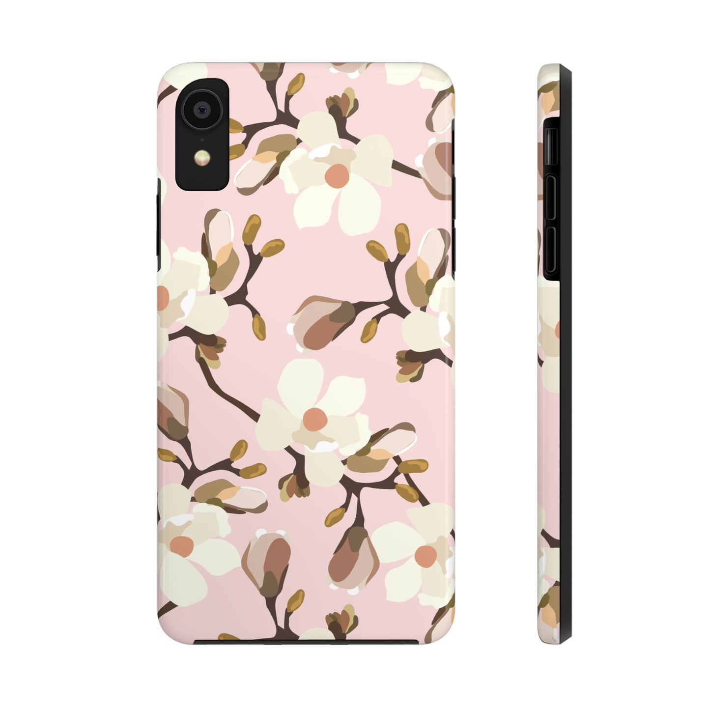 Pink Magnolia Print Phone Case | Pink Phone Case | Gifts for Her