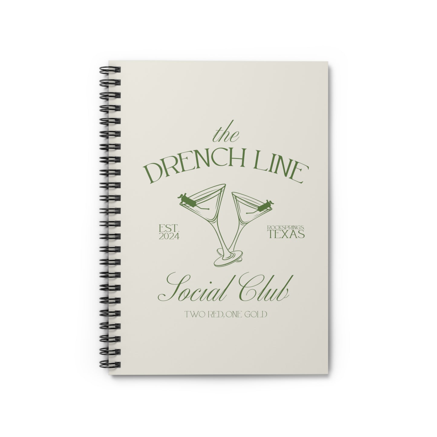 The Drench Line Social Club Spiral Notebook | Livestock Country Club | Stock Show Style | 4H Club Gifts