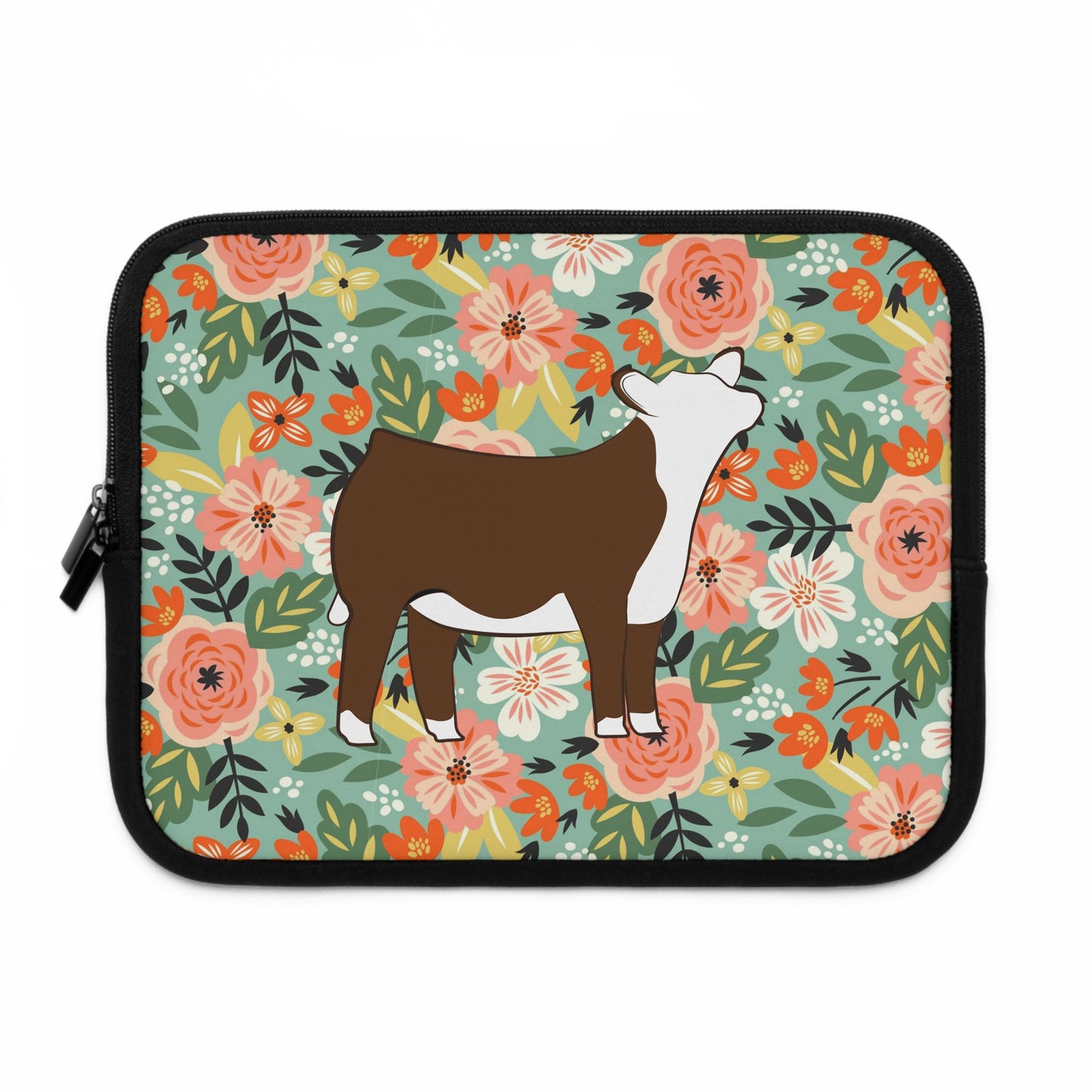 Hereford Heifer Laptop or iPad Sleeve | Livestock Gifts | 4H Gift | Laptop Cover | Livestock Laptop Sleeve | Gifts for Teens