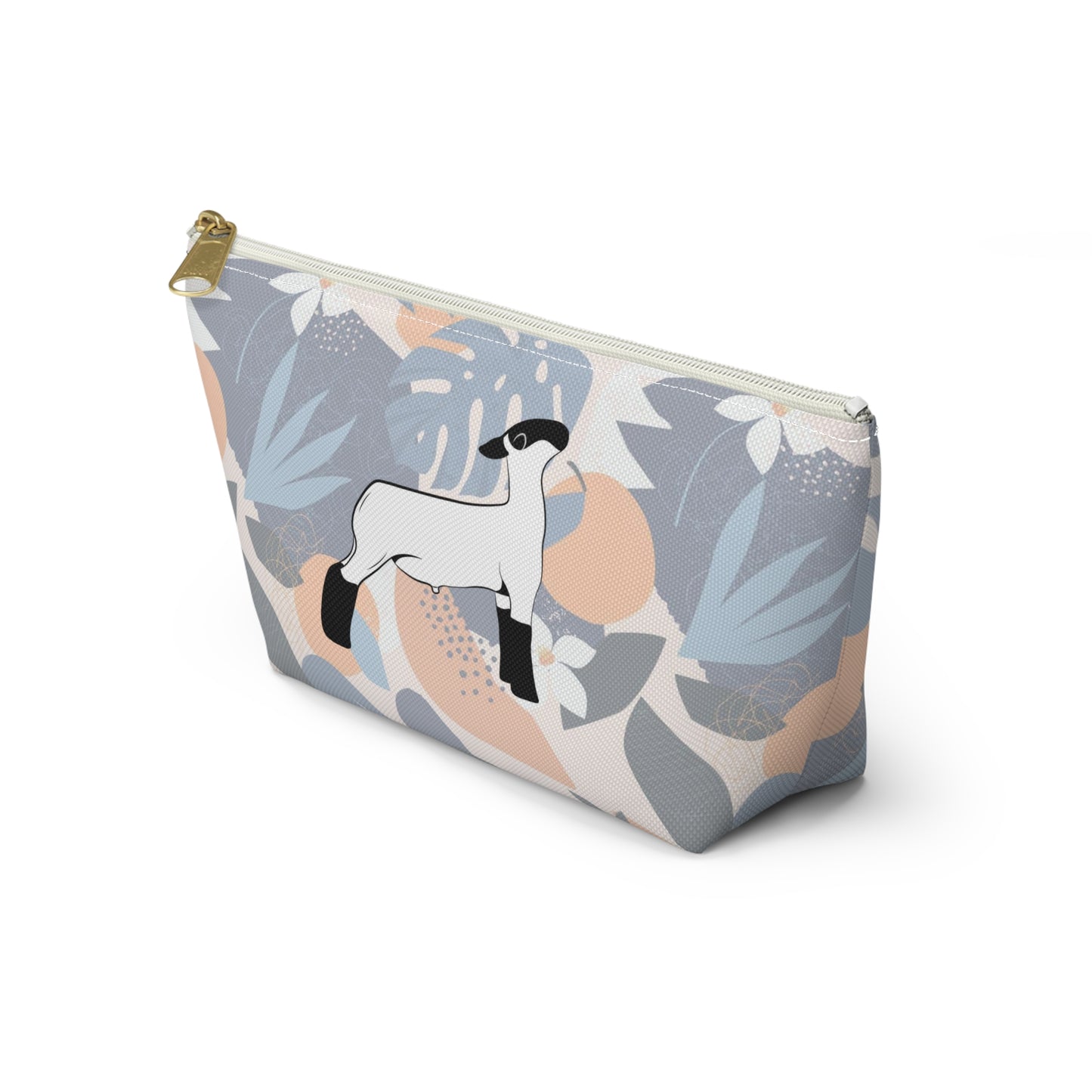 Show Lamb Accessory Pouch | Show Lamb Hawaiian Print Makeup Bag | Show Lamb Hawaiia Pencil Bag | Show Lamb Hawaiian Travel Bag