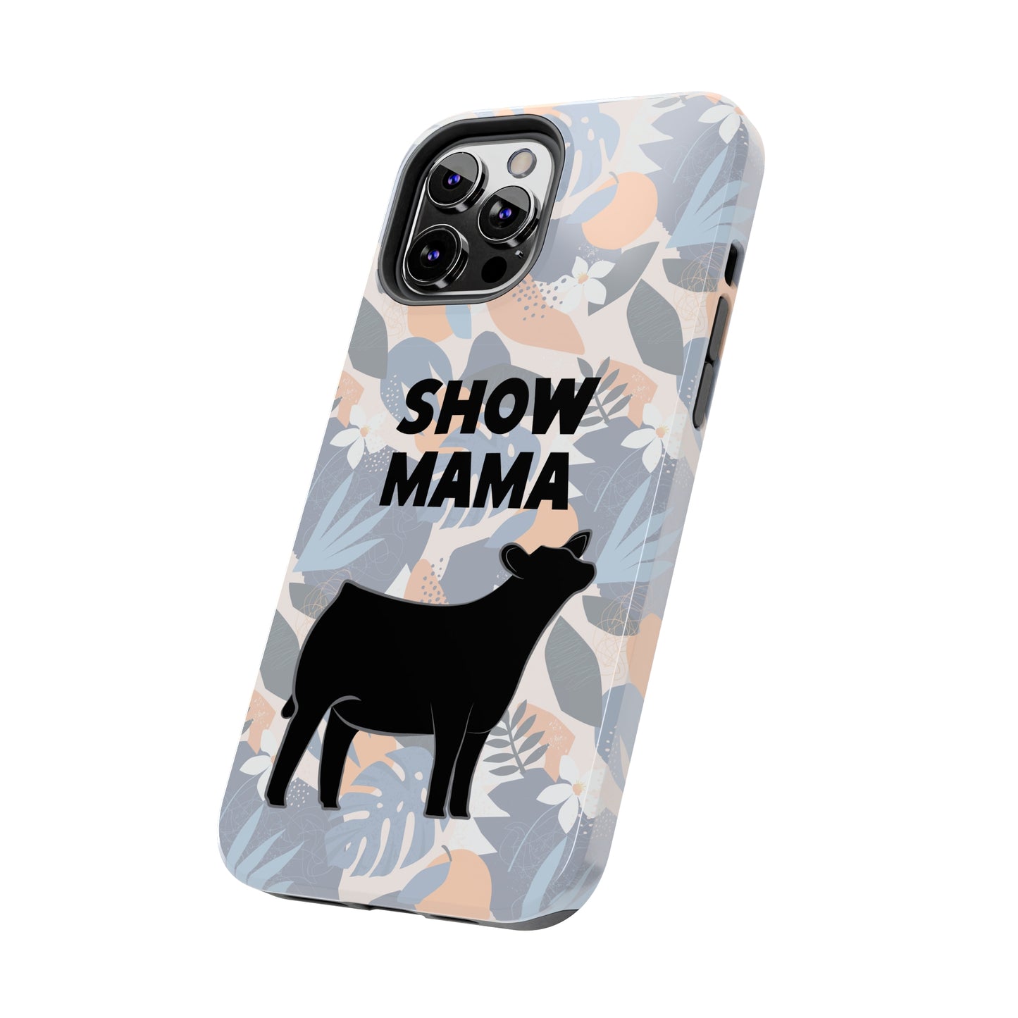 Show Mama Angus Show Heifer Hawaiian Print Phone Cases | Livestock Phone Case | Gifts for Her | 4H Club Gifts | Show Heifer Phone Case