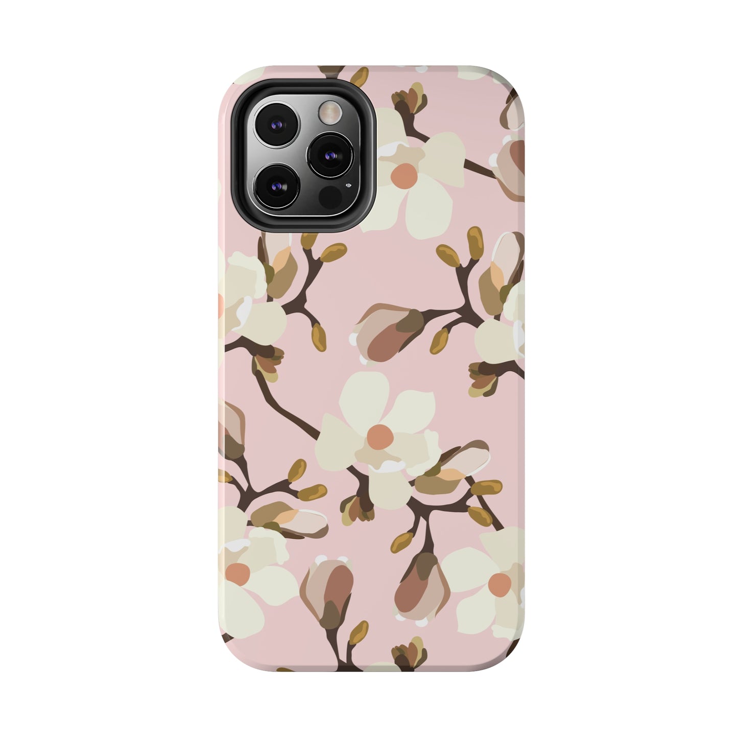 Pink Magnolia Print Phone Case | Pink Phone Case | Gifts for Her