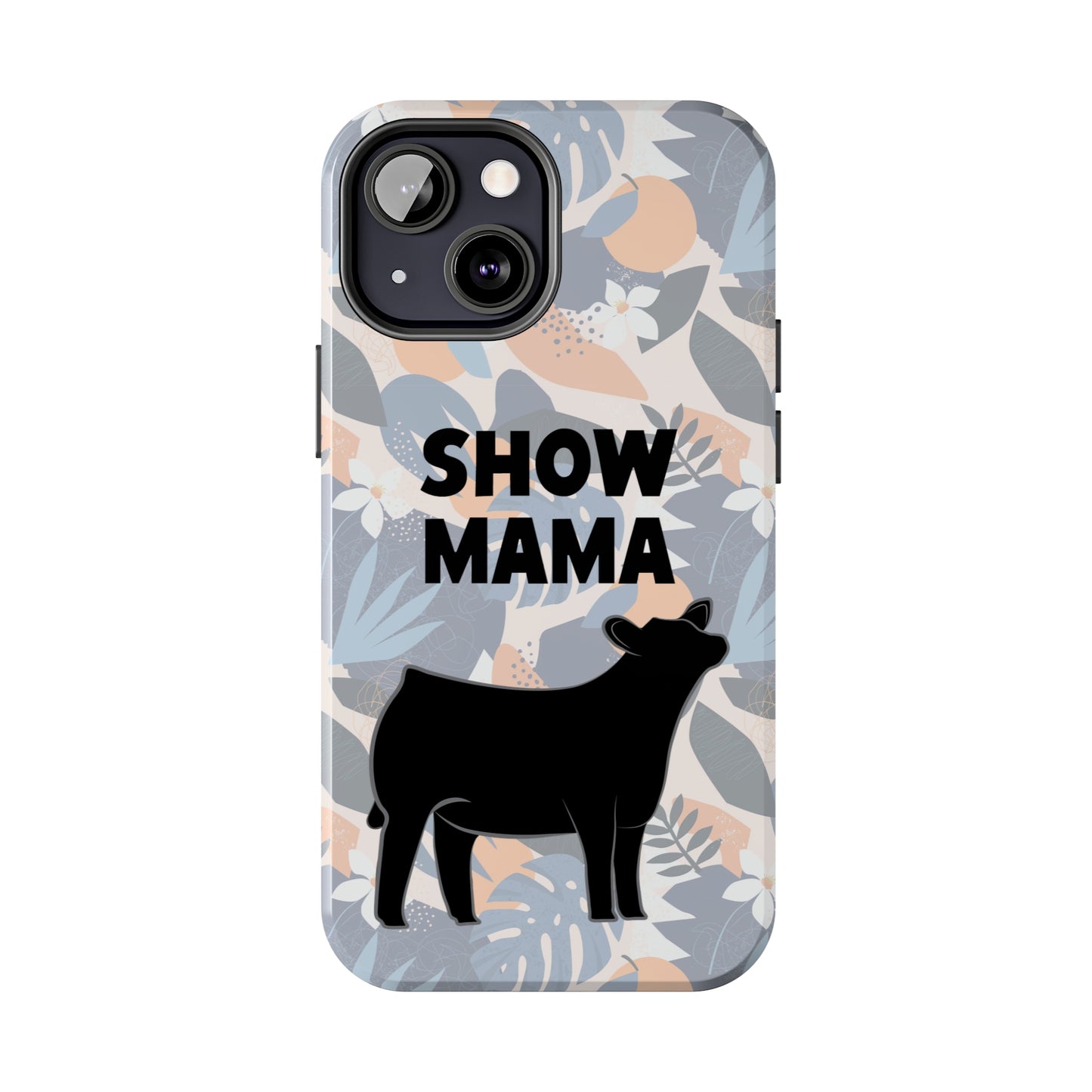 Show Mama Angus Show Heifer Hawaiian Print Phone Cases | Livestock Phone Case | Gifts for Her | 4H Club Gifts | Show Heifer Phone Case