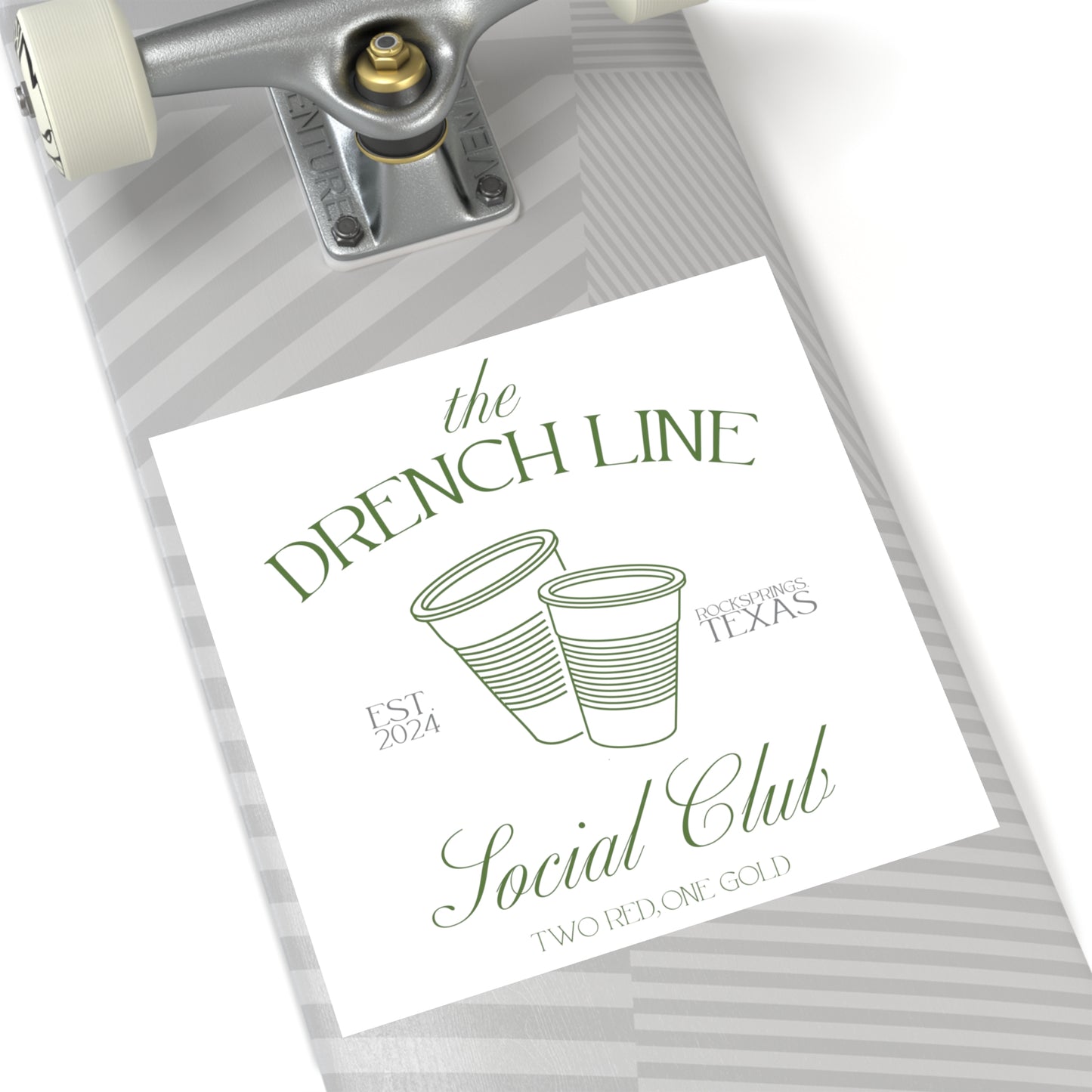 The Drench Line Social Club Indoor\Outdoor Stickers (Solo Cups) | Livestock Country Club | Stock Show Mom Style | Show Lamb | Show Goat