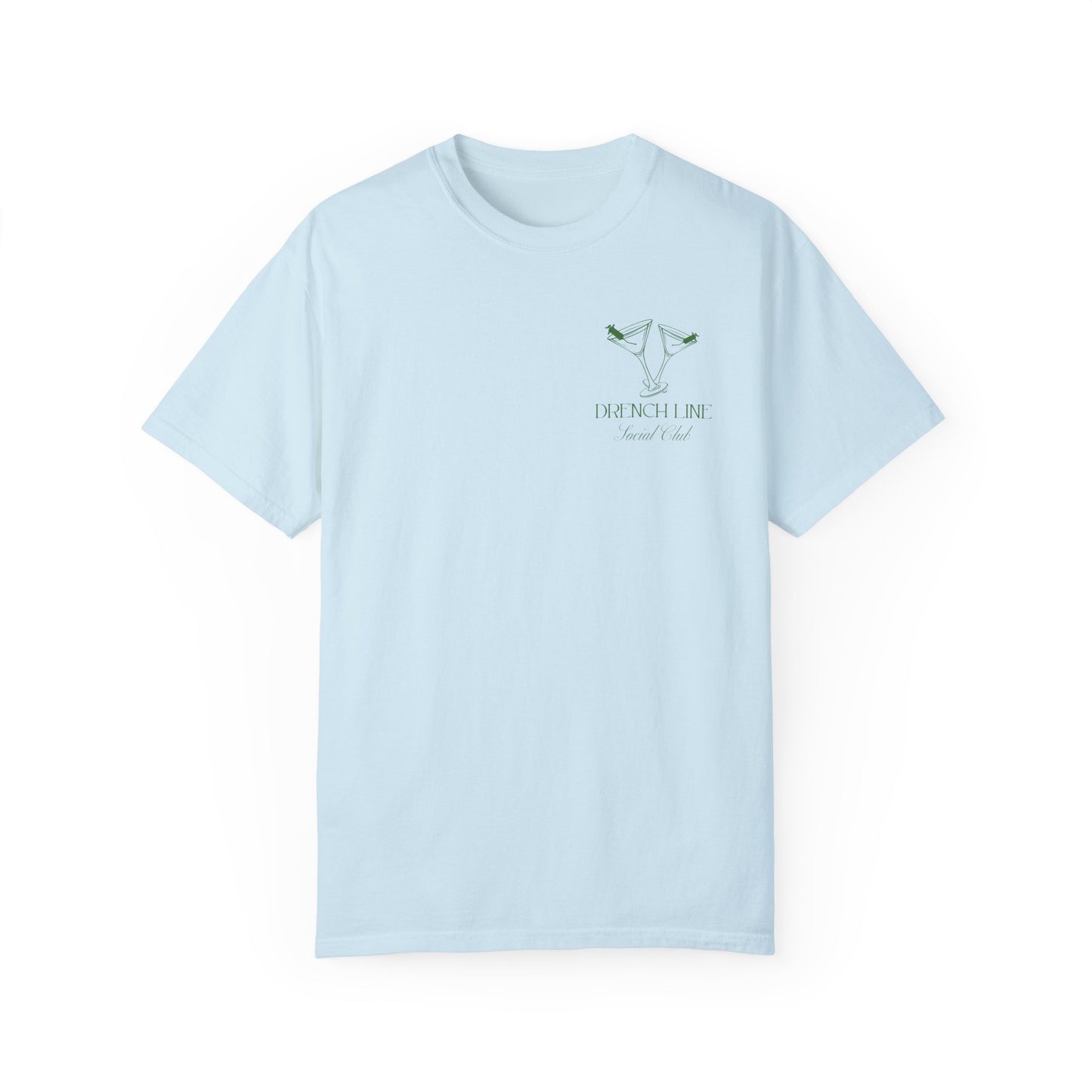 The Drench Line Social Club Unisex (Martini Design) COMFORT COLORS T-shirt | Livestock Country Club | Show Mom Style | 4H & FFA Club