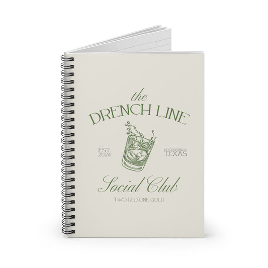 The Drench Line Social Club Spiral Notebook | Livestock Country Club | Stock Show Style | 4H Club Gifts | Tumbler