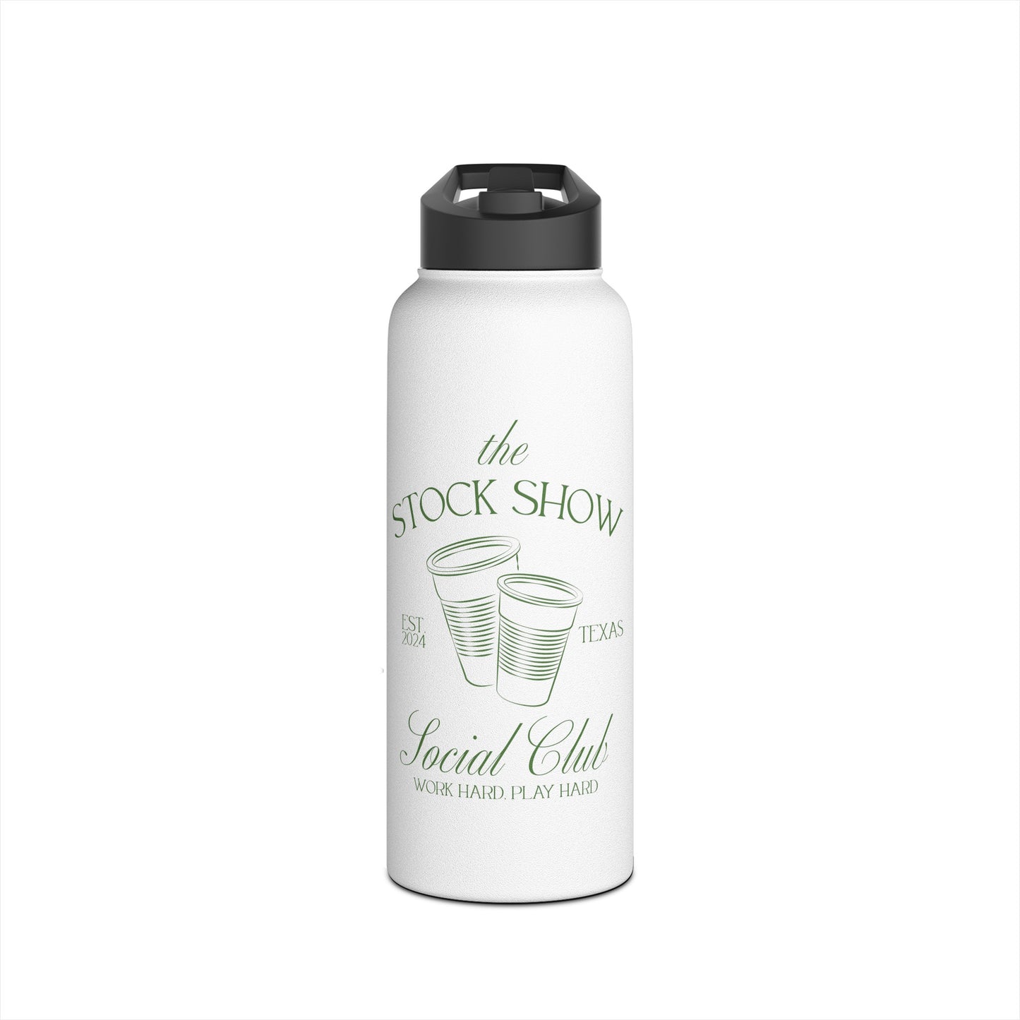 The Stock Show Social Club Stainless Steel Water Bottle (Solo Cups) | Livestock Country Club | Stock Show Mom Style  | 4H & FFA Gifts