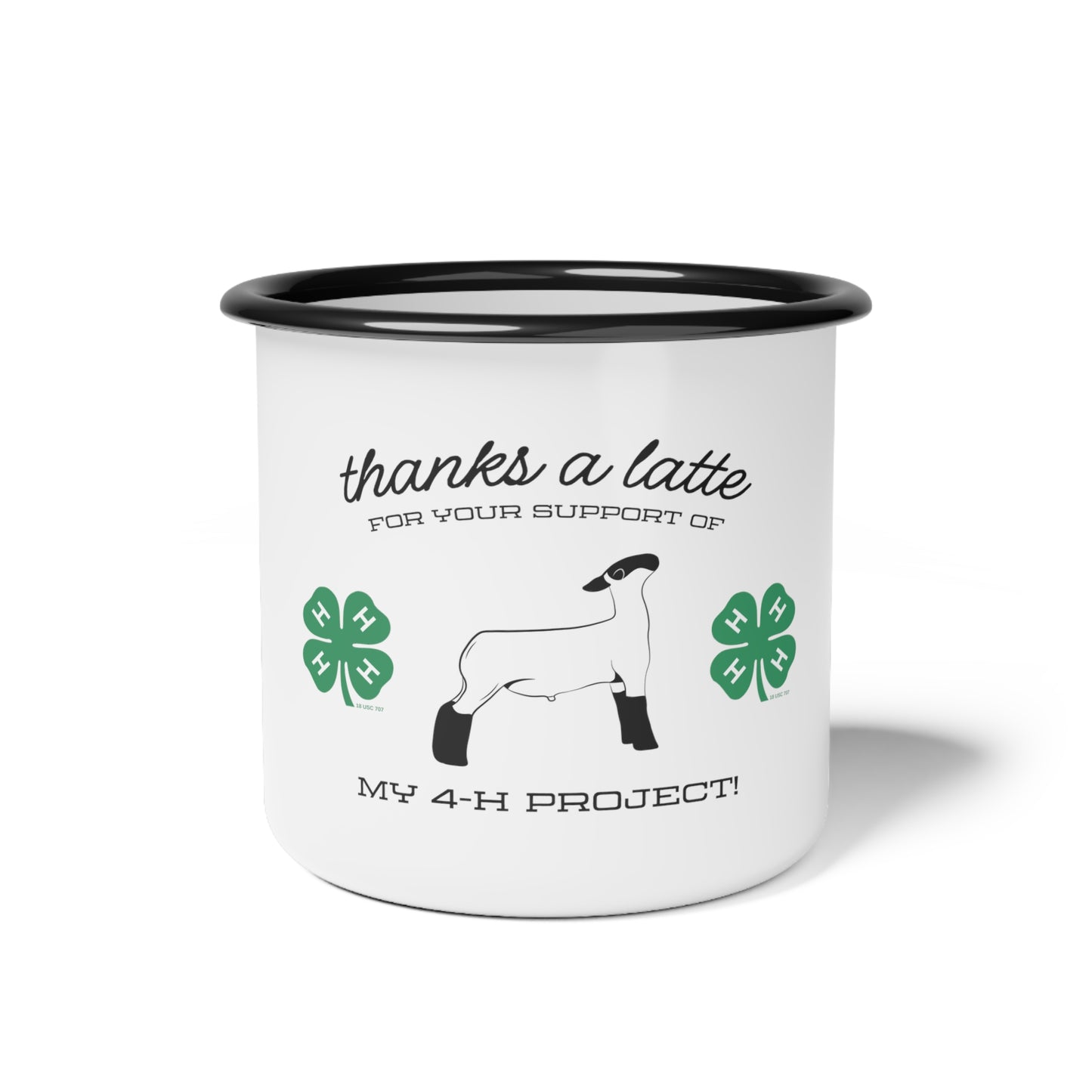 Thanks A Latte 4H Club Buyers Gift | Show Lamb Buyer Gift | 4-H Clover | County Fair Buyers Gift | Livestock Thank You Gift | Gifts for Her