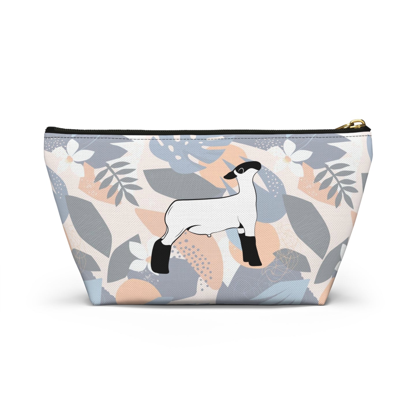 Show Lamb Accessory Pouch | Show Lamb Hawaiian Print Makeup Bag | Show Lamb Hawaiia Pencil Bag | Show Lamb Hawaiian Travel Bag