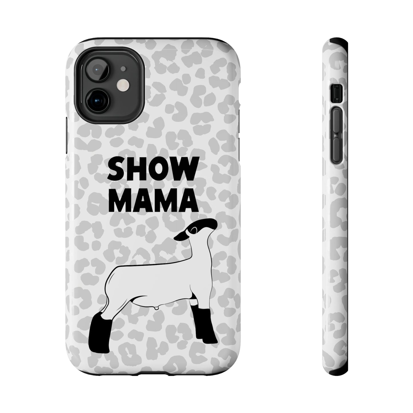 Show Mama Lamb Leopard Print Phone Cases | Livestock Phone Case | Livestock Gifts for Her | Lamb and Sheep Phone Case