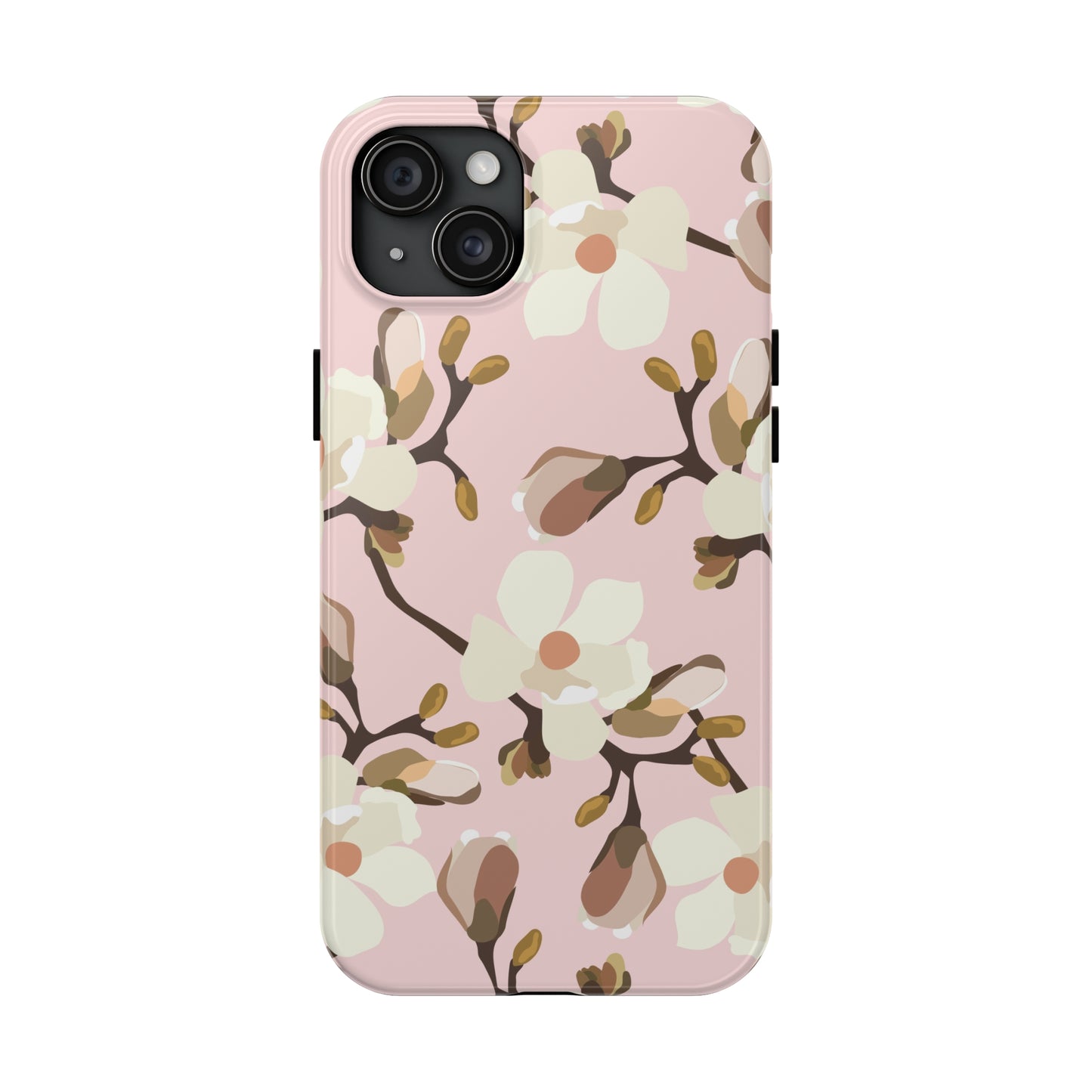 Pink Magnolia Print Phone Case | Pink Phone Case | Gifts for Her