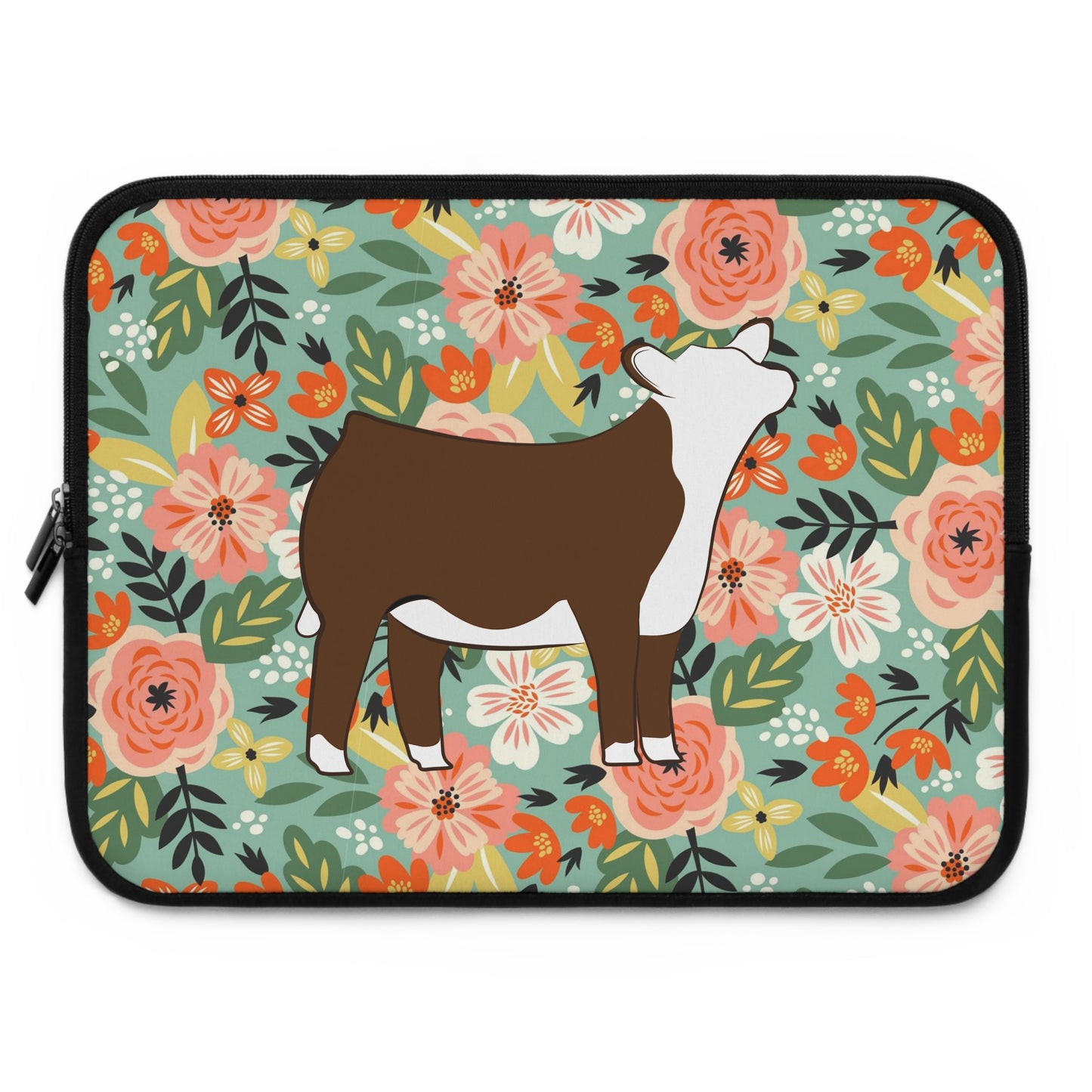 Hereford Heifer Laptop or iPad Sleeve | Livestock Gifts | 4H Gift | Laptop Cover | Livestock Laptop Sleeve | Gifts for Teens