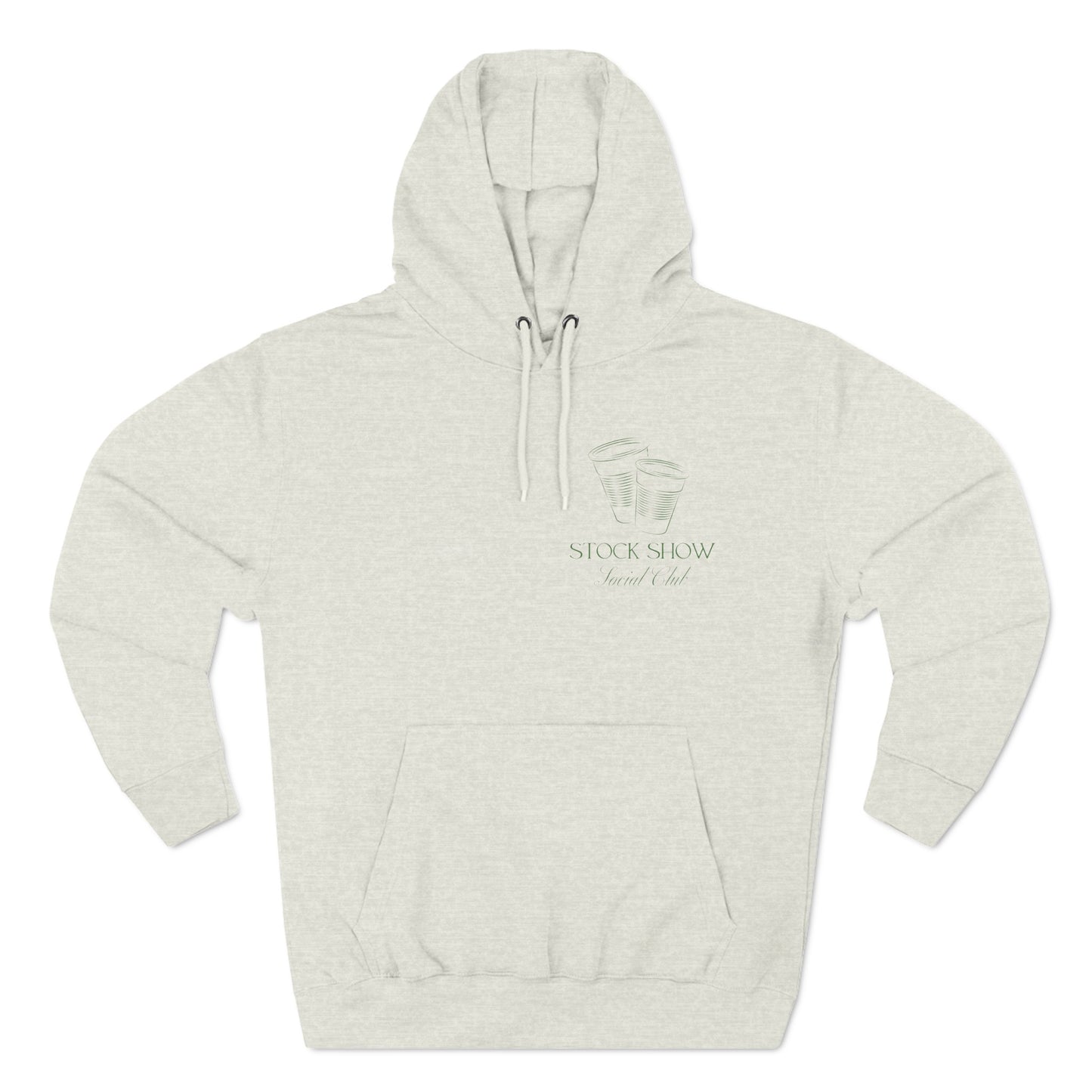 The Stock Show Social Club Fleece Hoodie (Solo Cup Design) | Livestock Country Club | Stock Show Style | Show Lamb | Show Goat | 4H & FFA